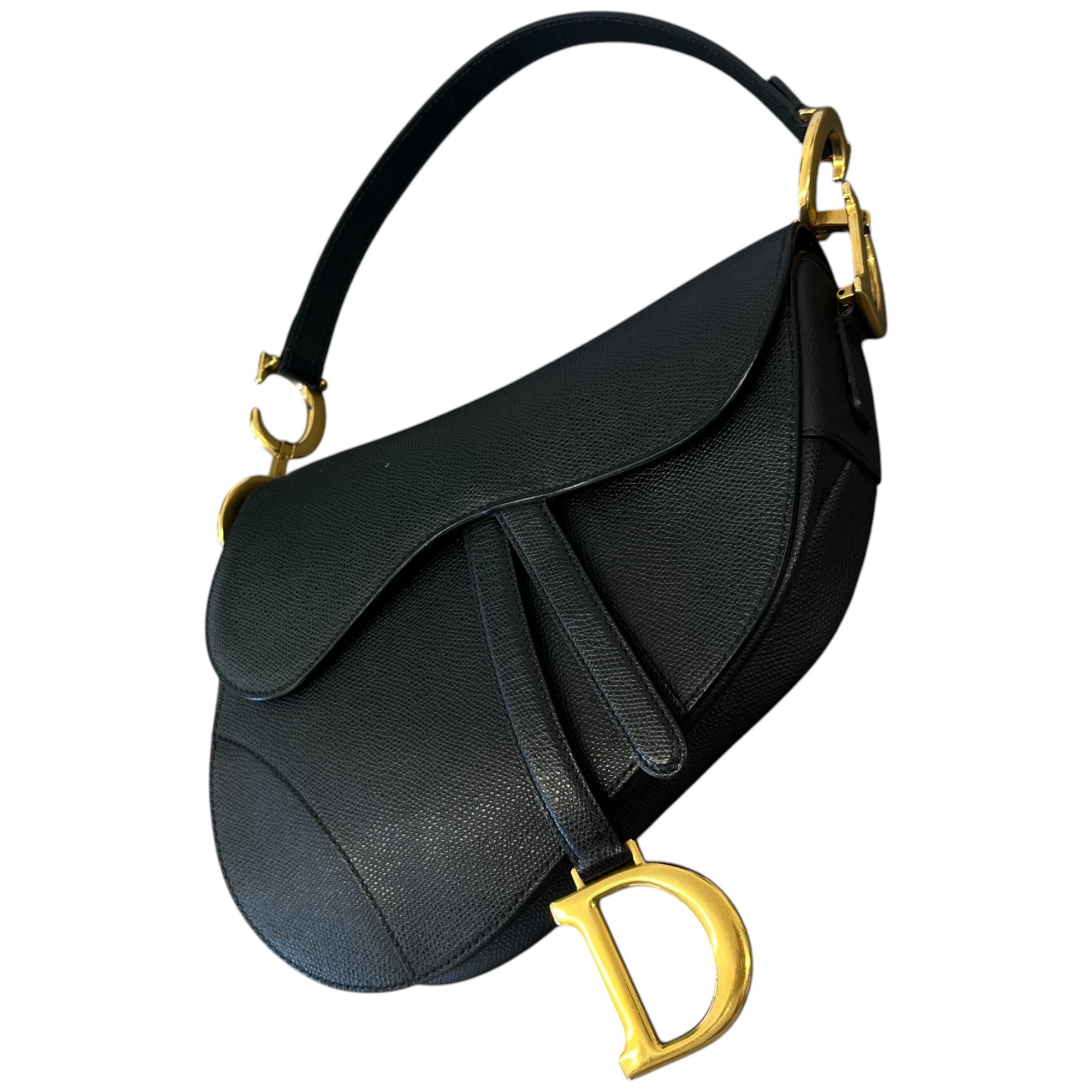 Women's Saddle Small + Strap Bag Black