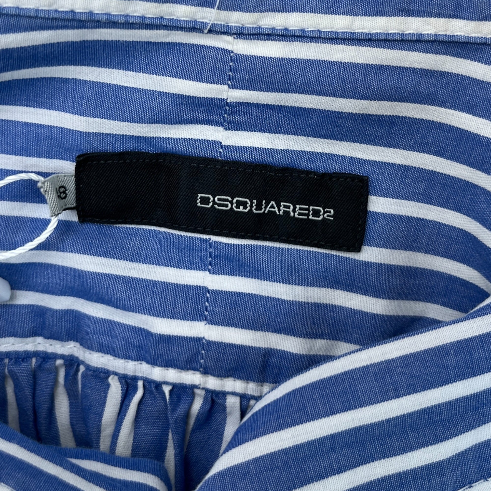 Men's Striped Shirt Blue Size IT 48 / UK M