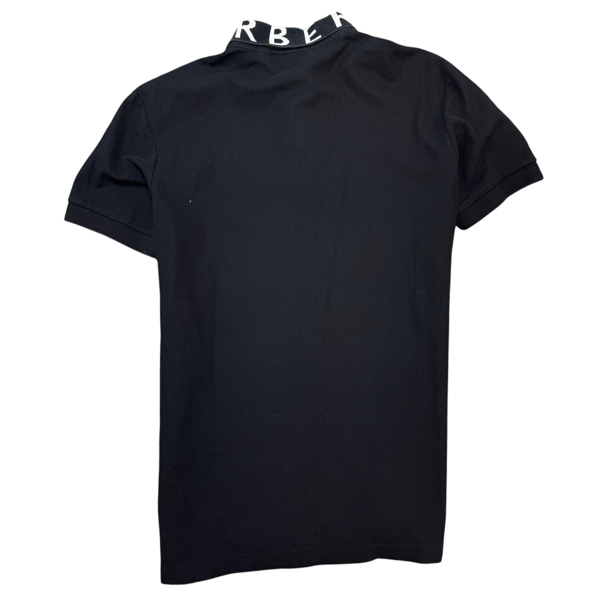 Men's Logo Collar Polo Shirt Black Size M