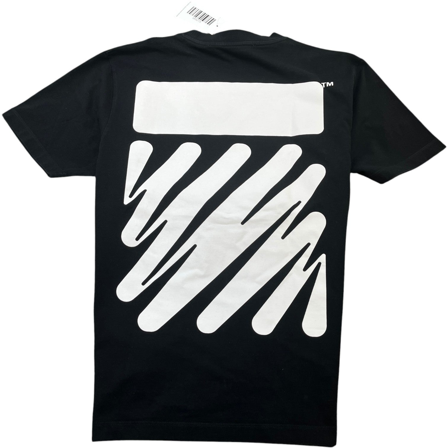 Men's Wave Diagonal T-Shirt Black Size L