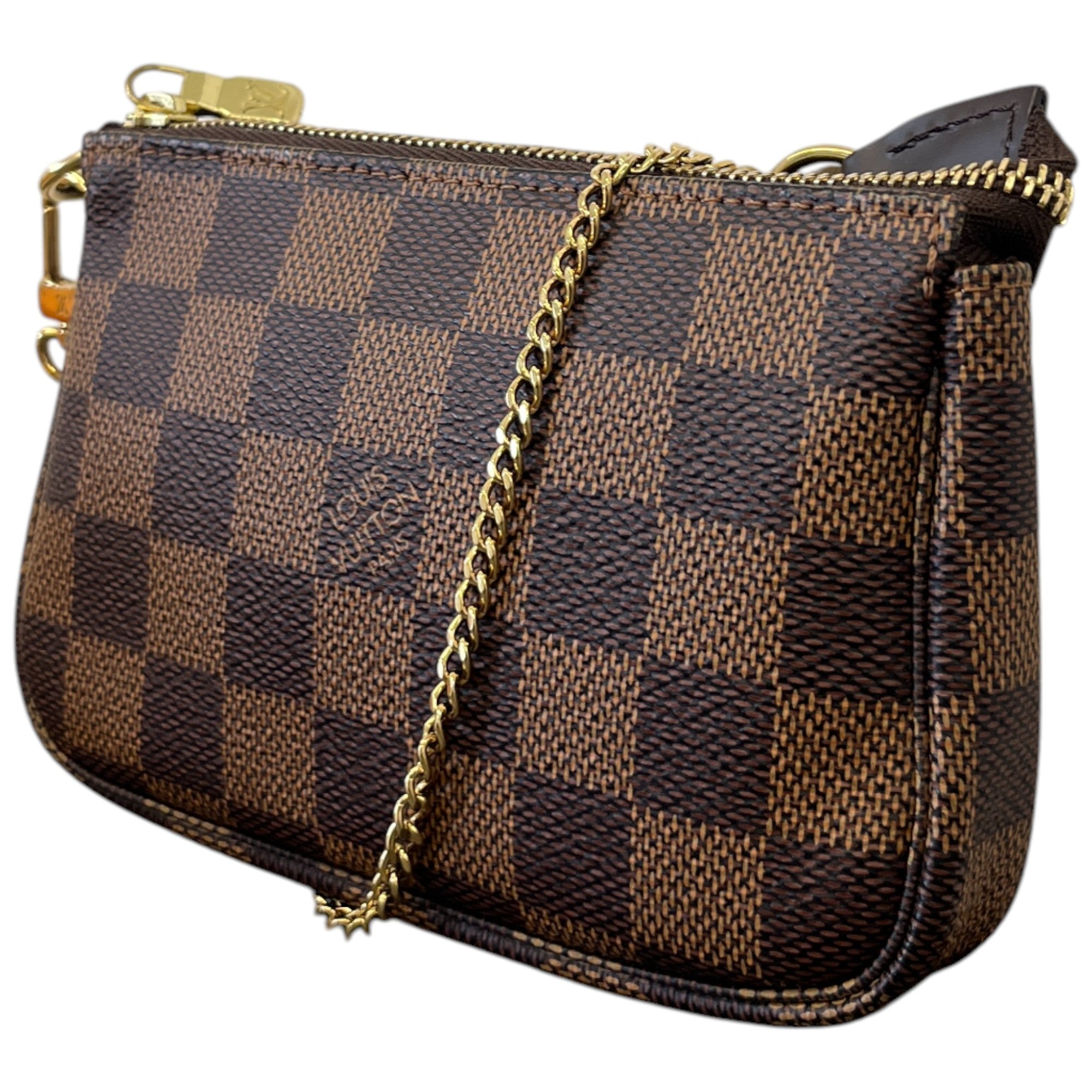 Women's Damier Ebene Mini Pochette Bag Brown