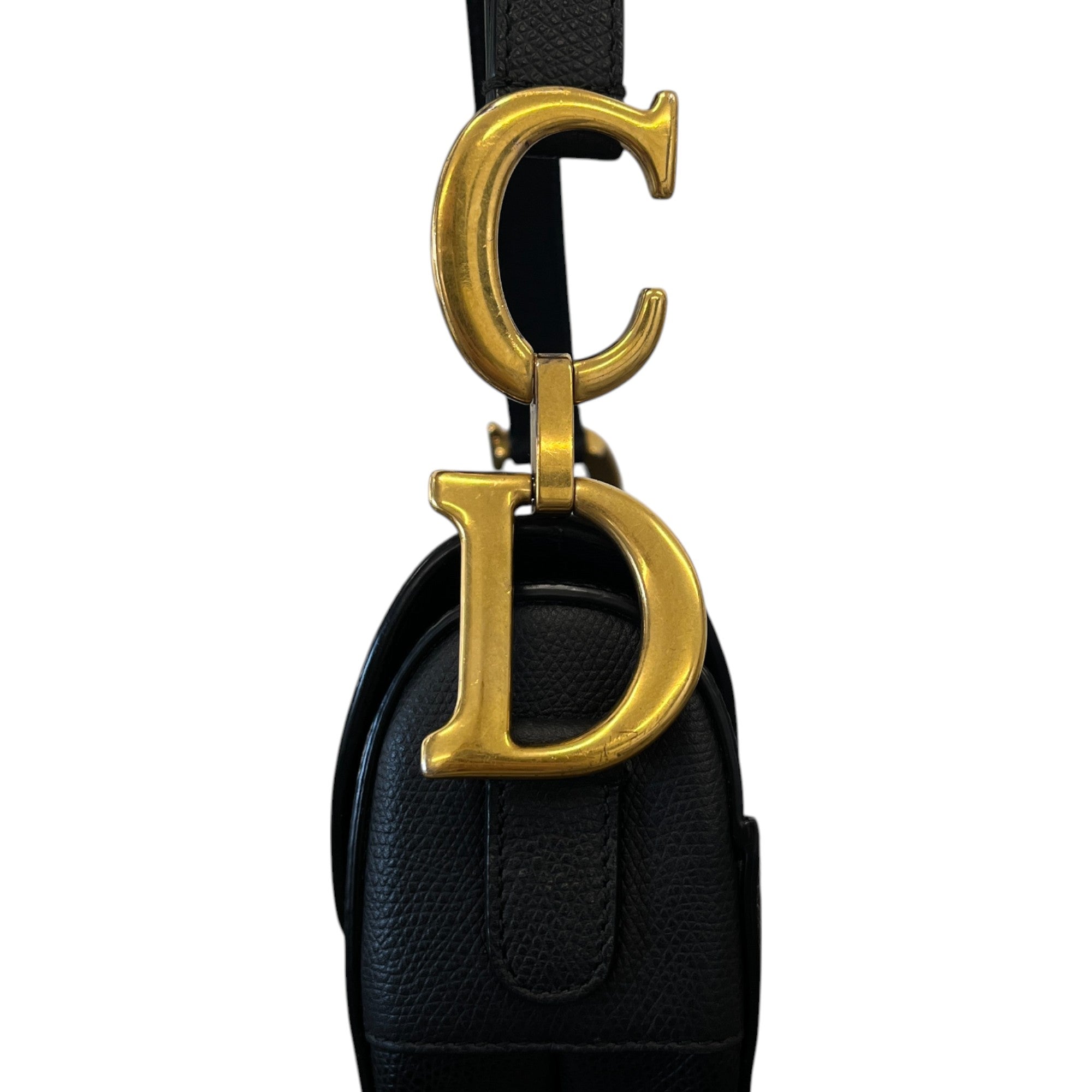 Women's Saddle Small + Strap Bag Black