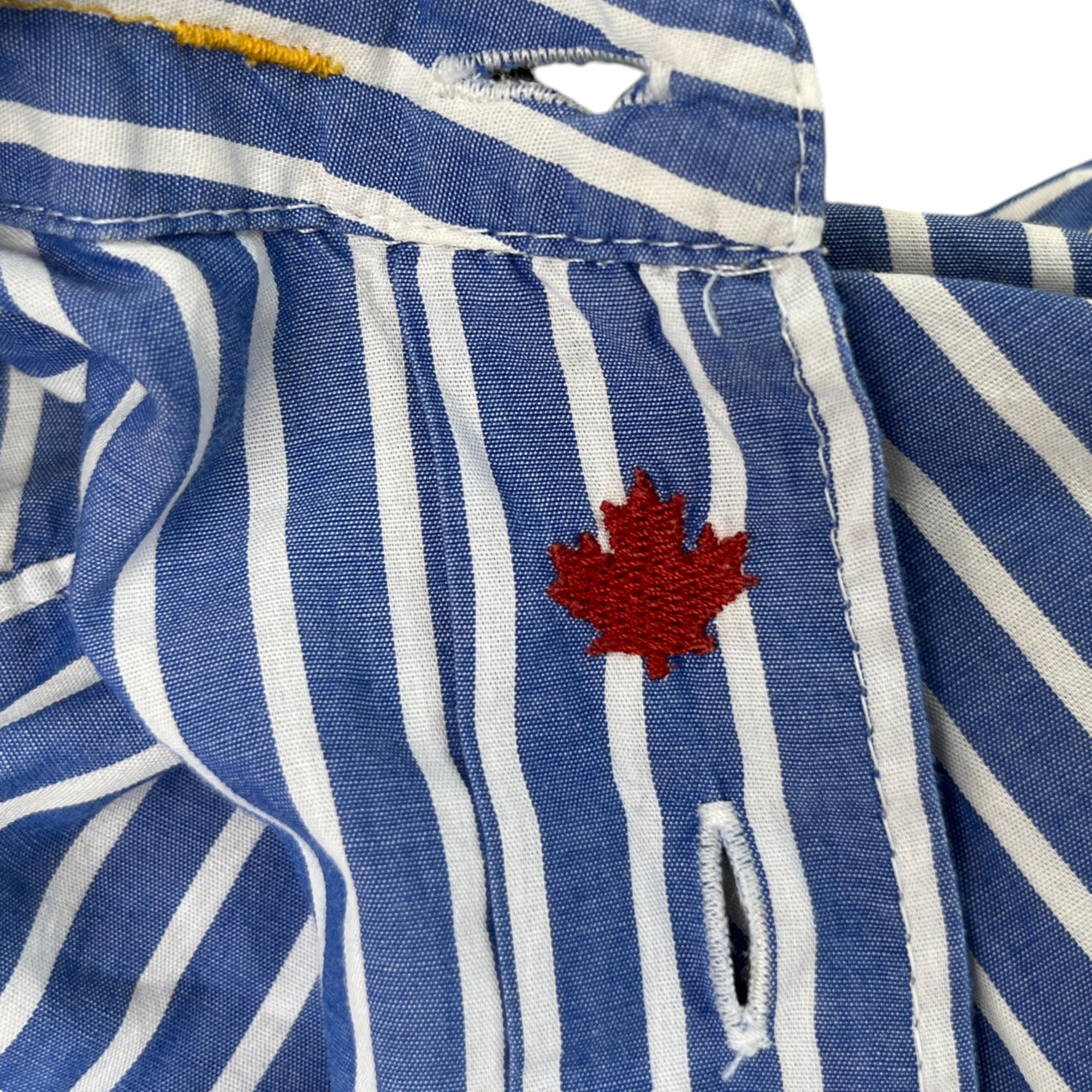 Men's Striped Shirt Blue Size IT 48 / UK M