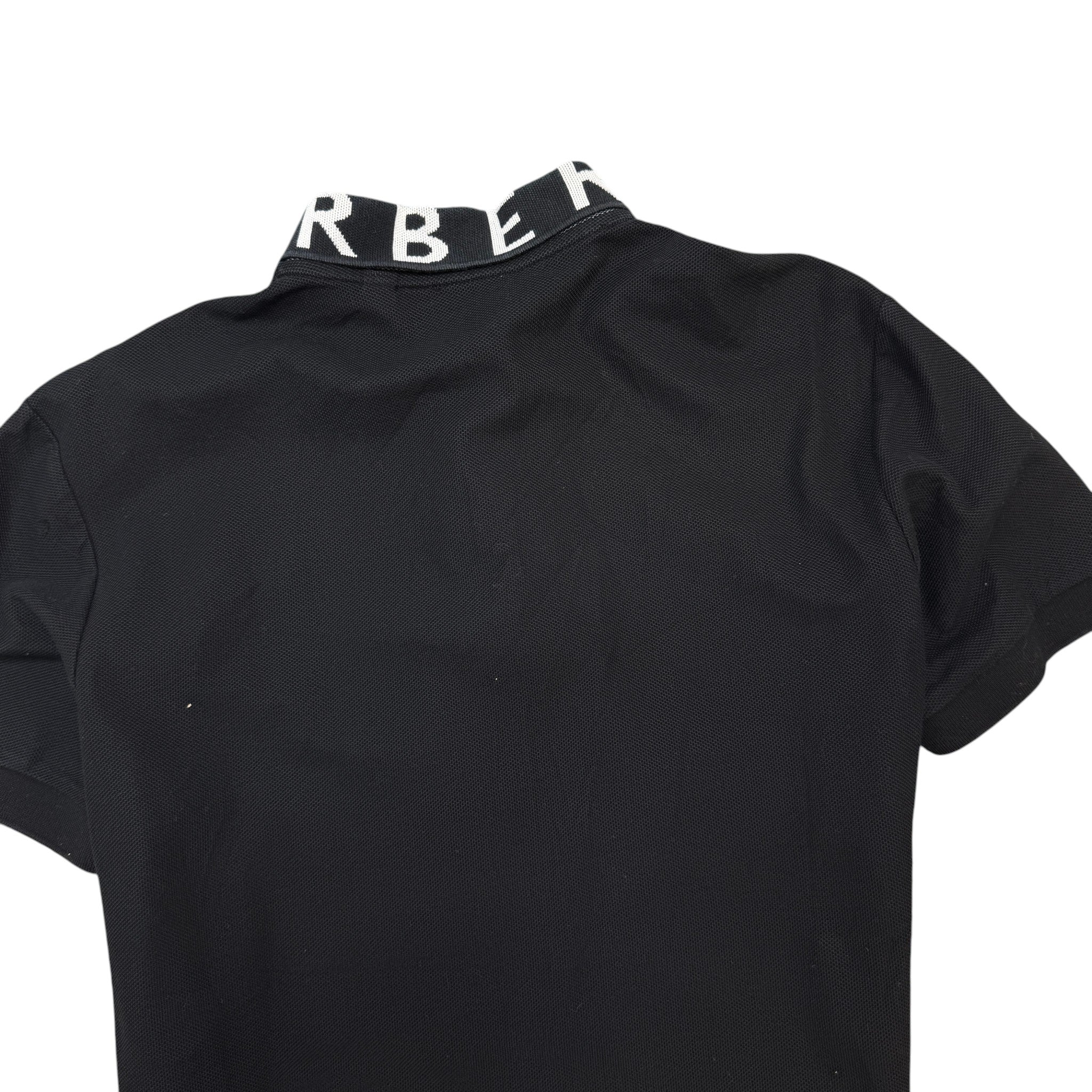 Men's Logo Collar Polo Shirt Black Size M