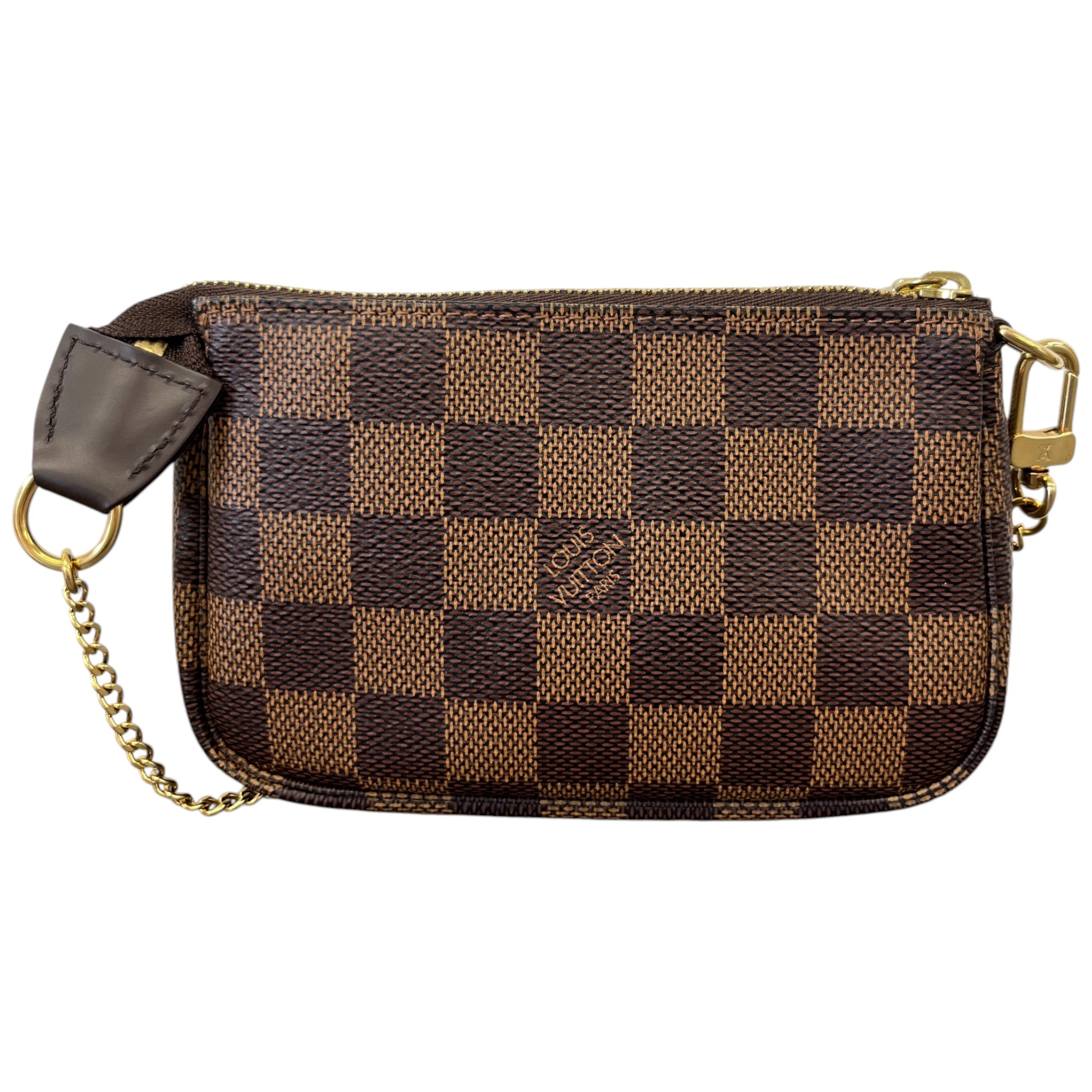Women's Damier Ebene Mini Pochette Bag Brown