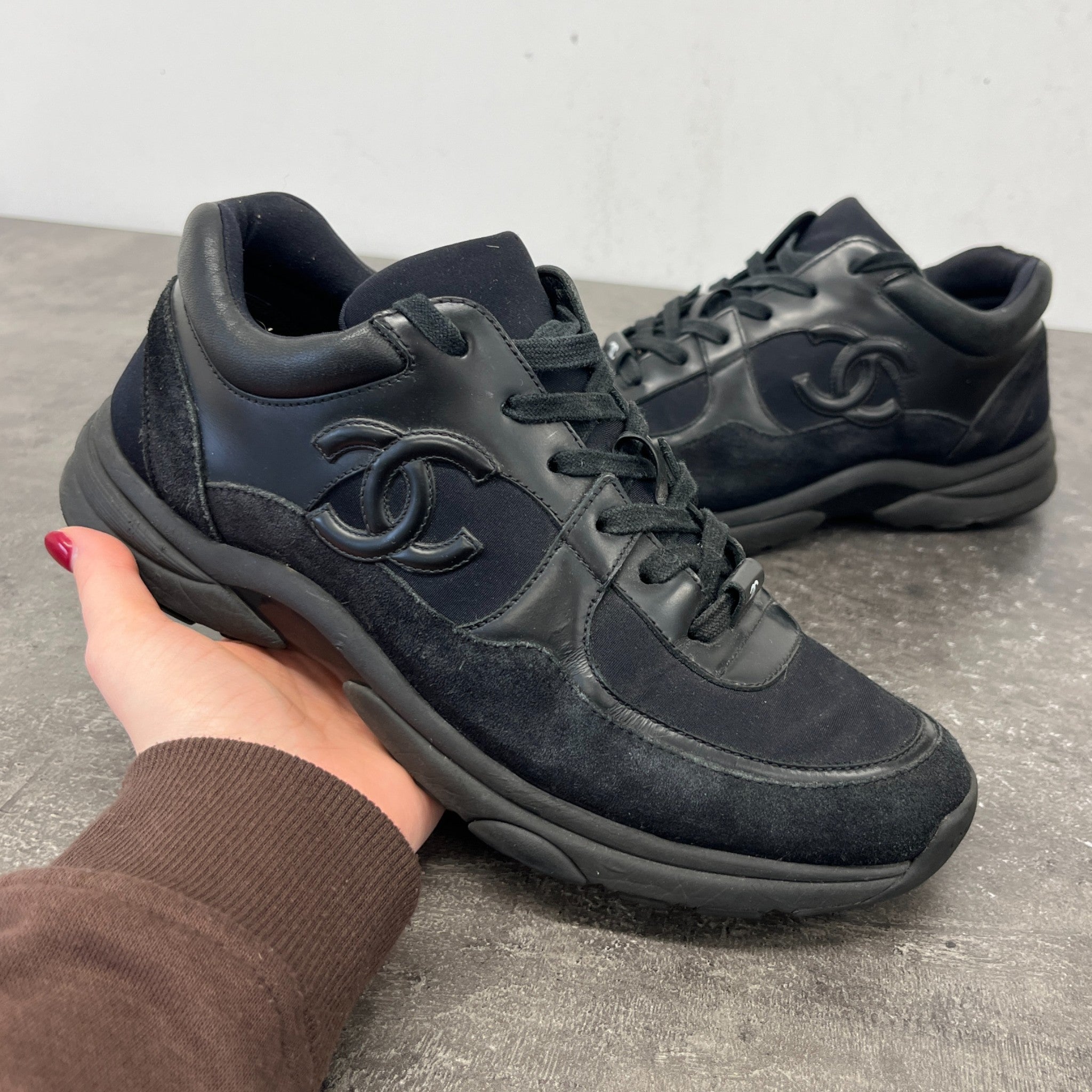 Men's Cc Runner Low Trainers Black Size EU 39.5 / UK 5.5