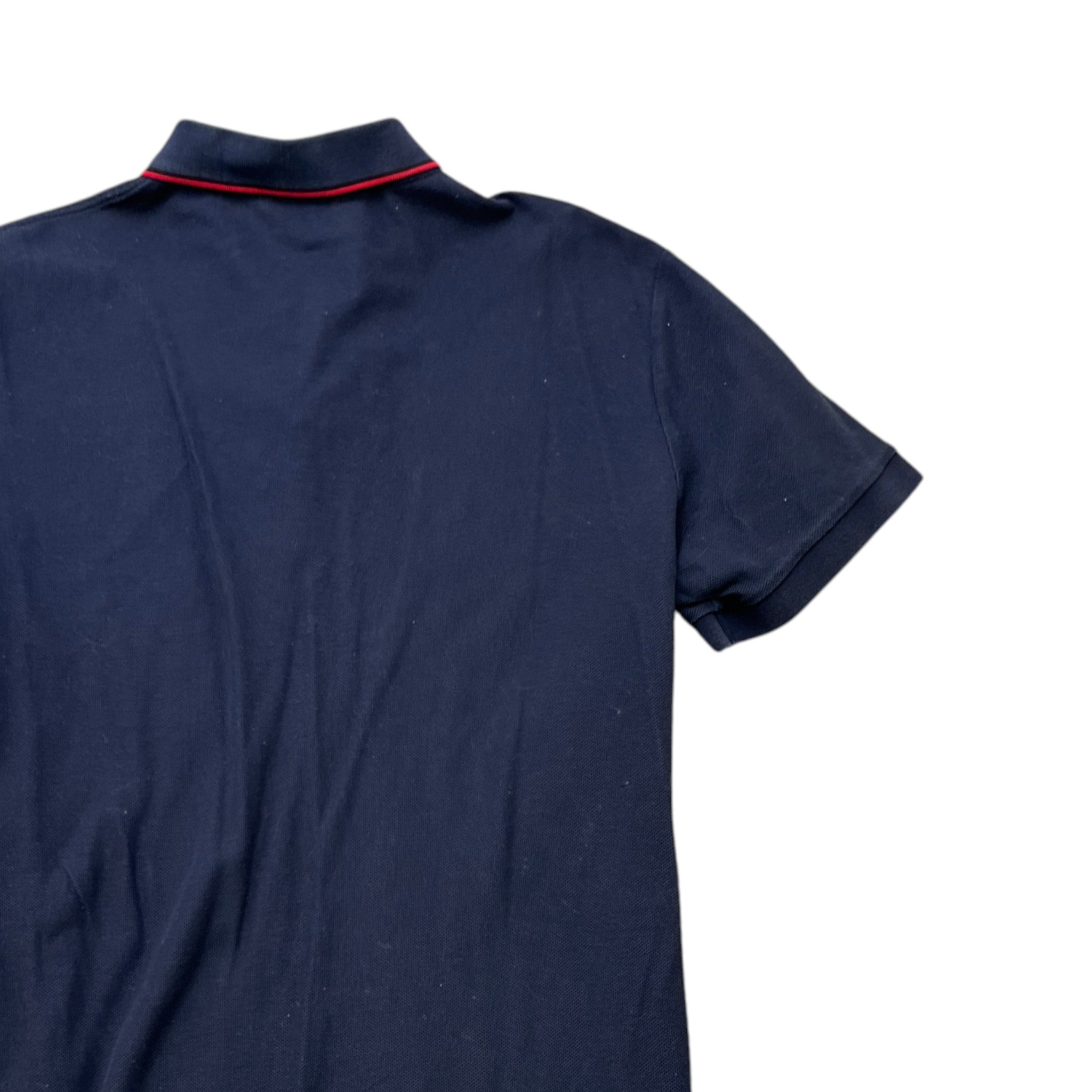 Men's Embroidered Logo Polo Shirt Navy Size XL