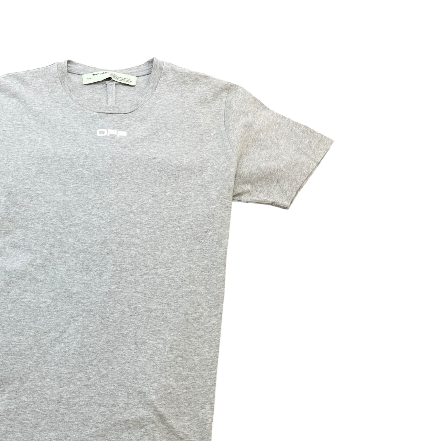 Men's Tape Arrow Logo T-Shirt Grey Size L