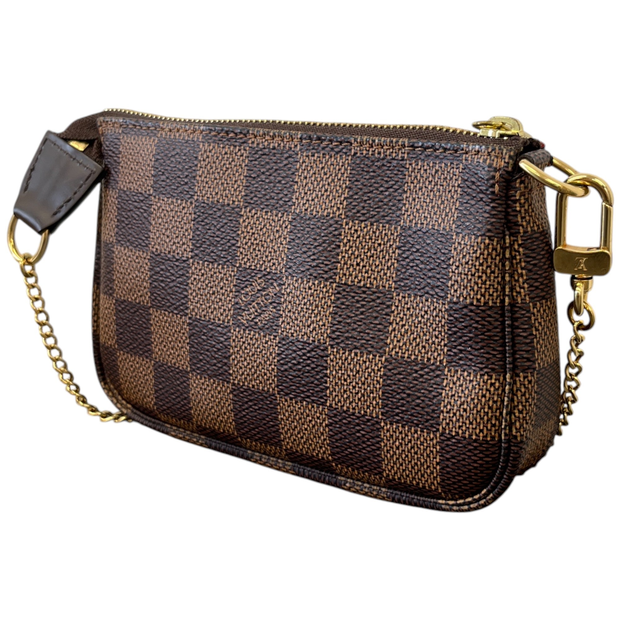 Women's Damier Ebene Mini Pochette Bag Brown