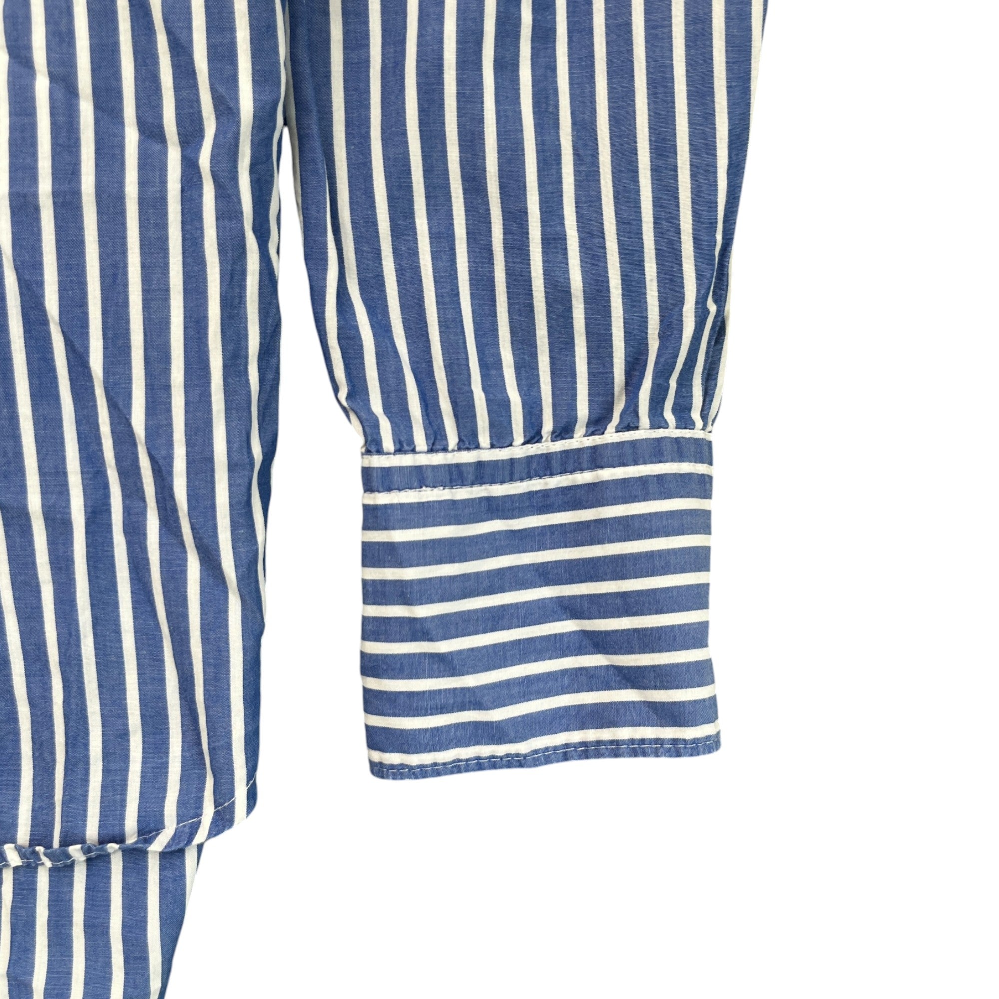 Men's Striped Shirt Blue Size IT 48 / UK M