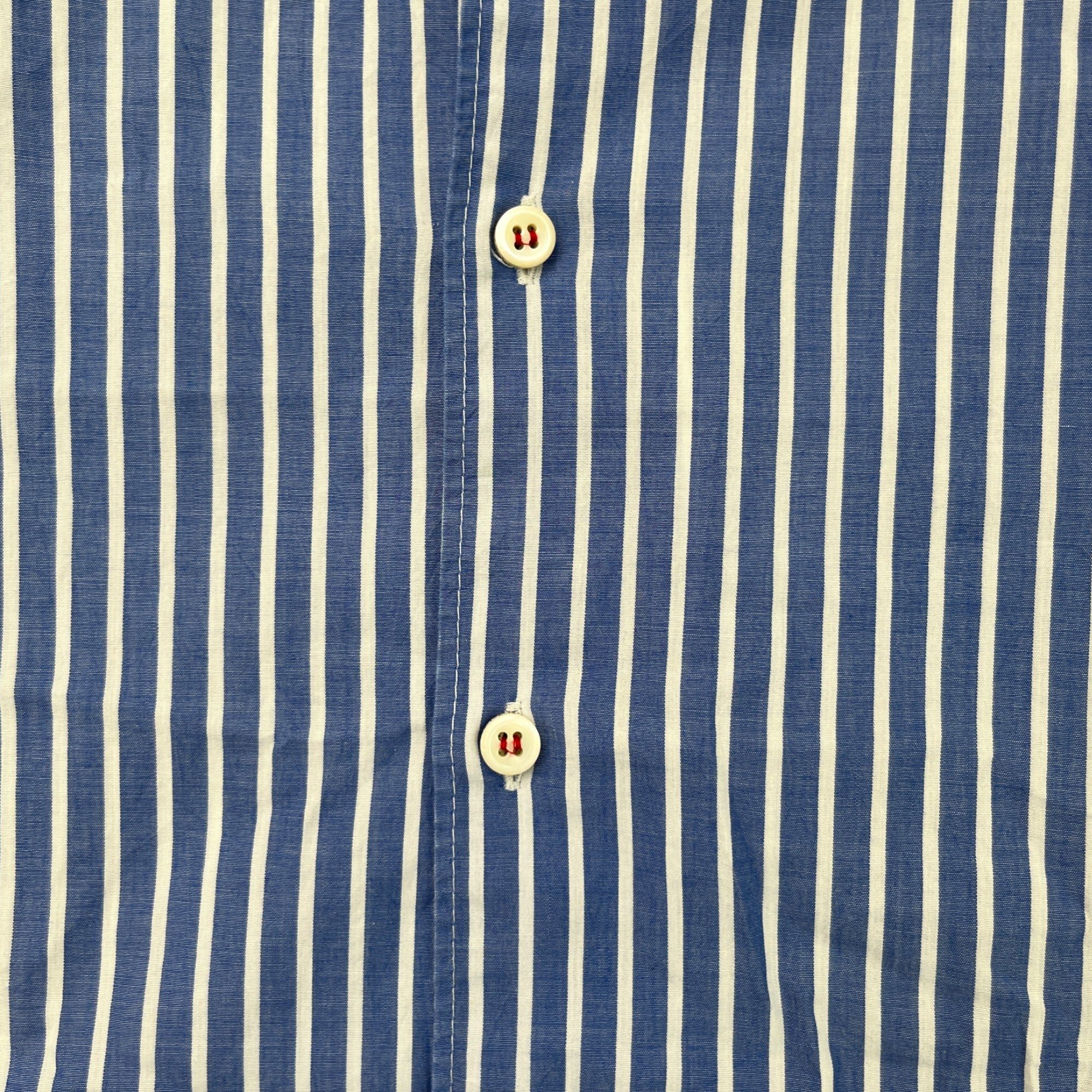 Men's Striped Shirt Blue Size IT 48 / UK M