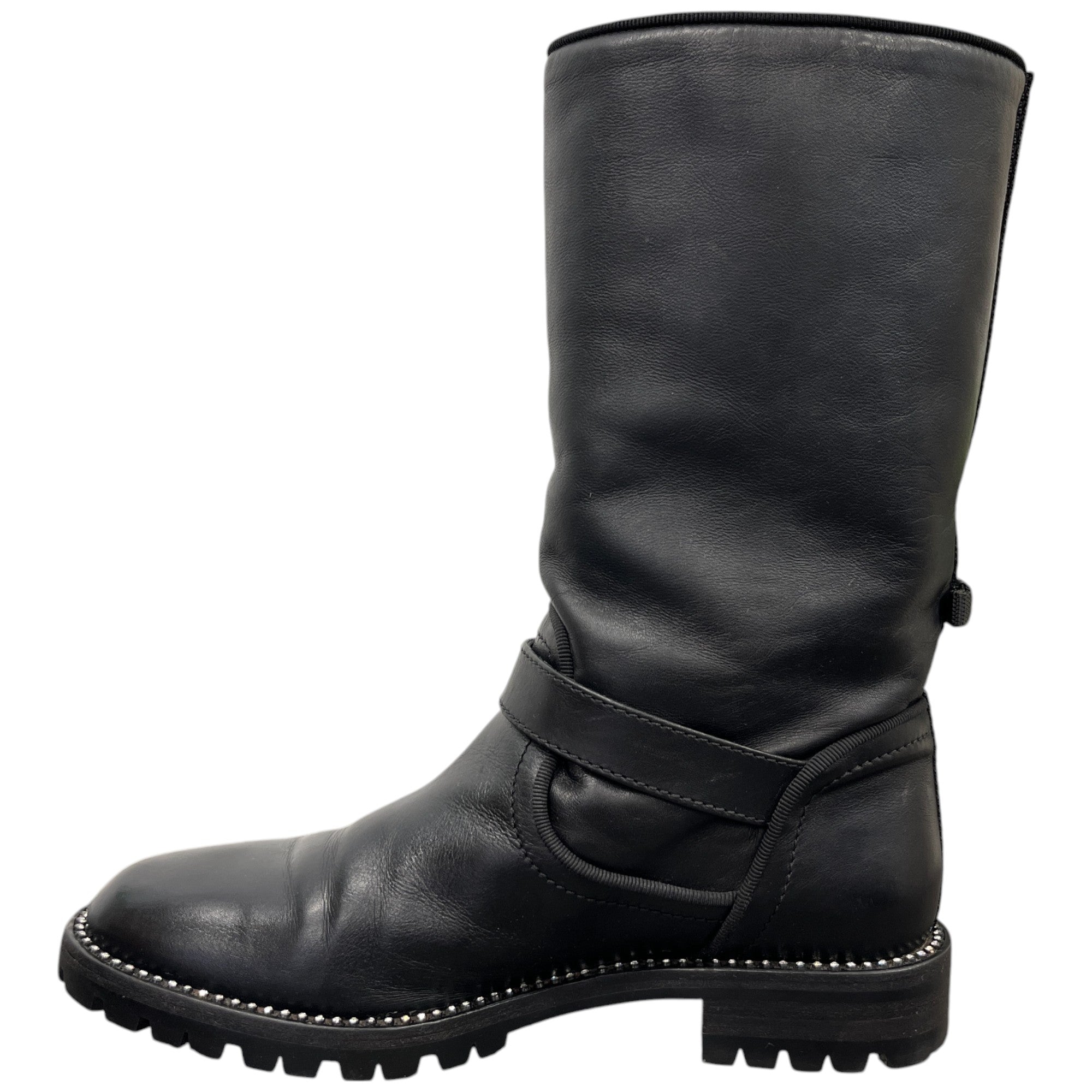 Women's Cd Buckle Biker Boots Black Size EU 36.5 / UK 3.5