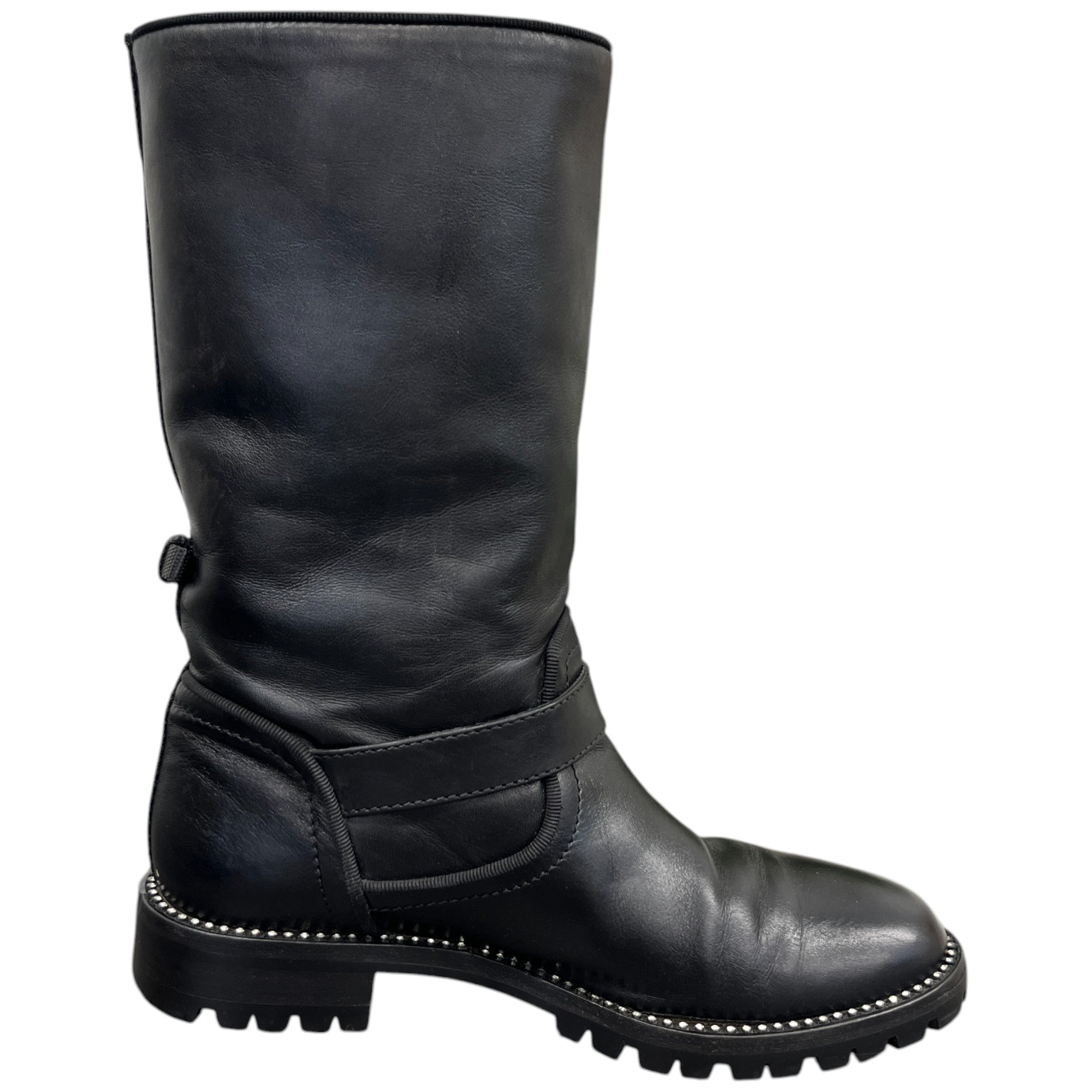 Women's Cd Buckle Biker Boots Black Size EU 36.5 / UK 3.5