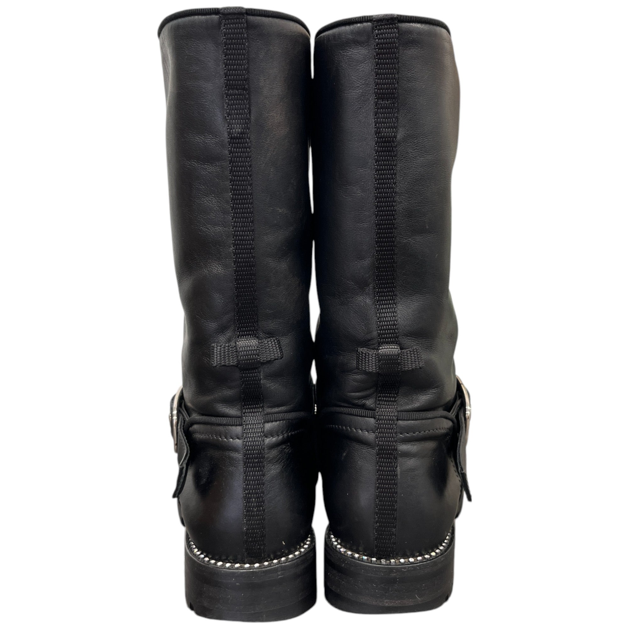 Women's Cd Buckle Biker Boots Black Size EU 36.5 / UK 3.5
