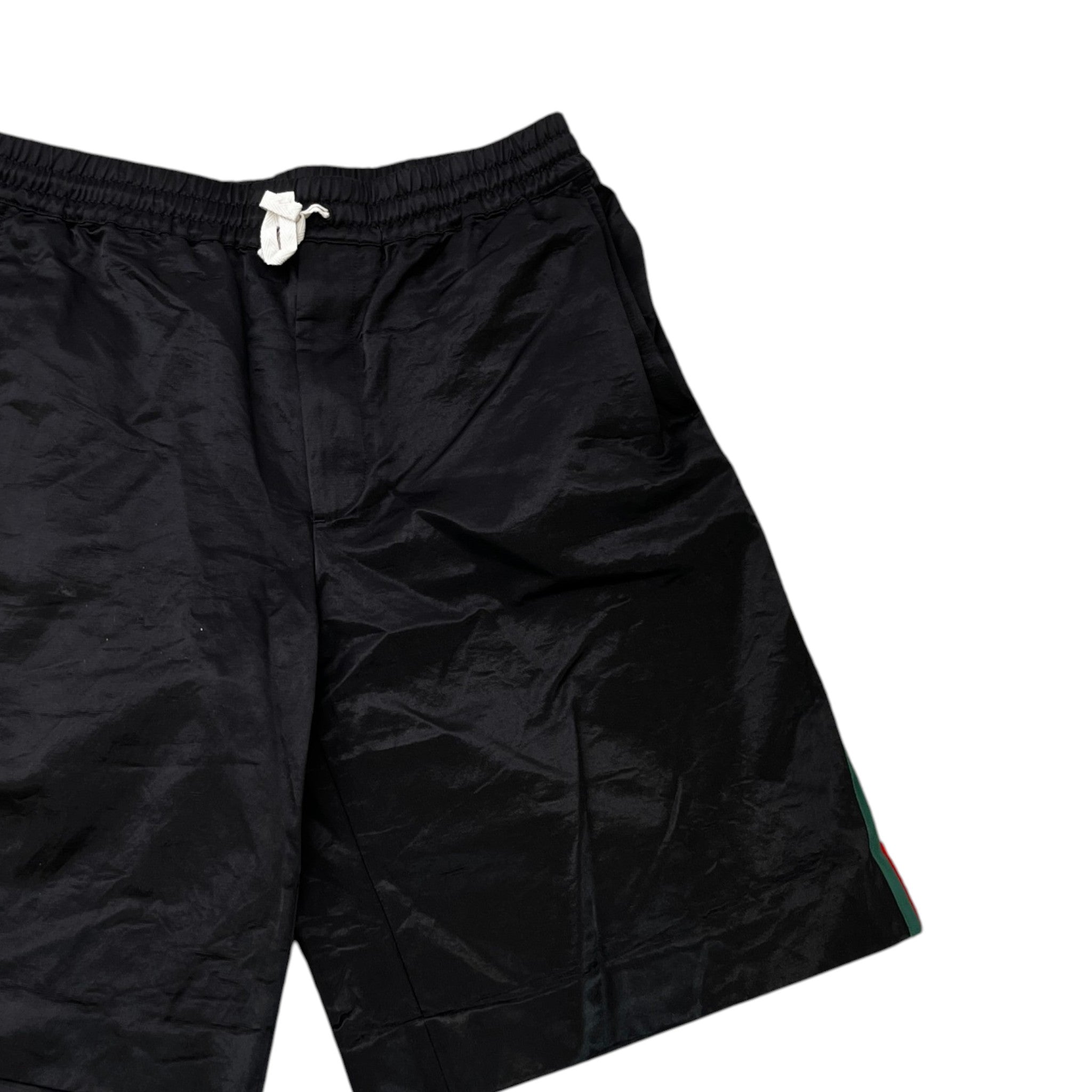 Men's Web Waxed Shorts Black Size IT 48 / UK 32