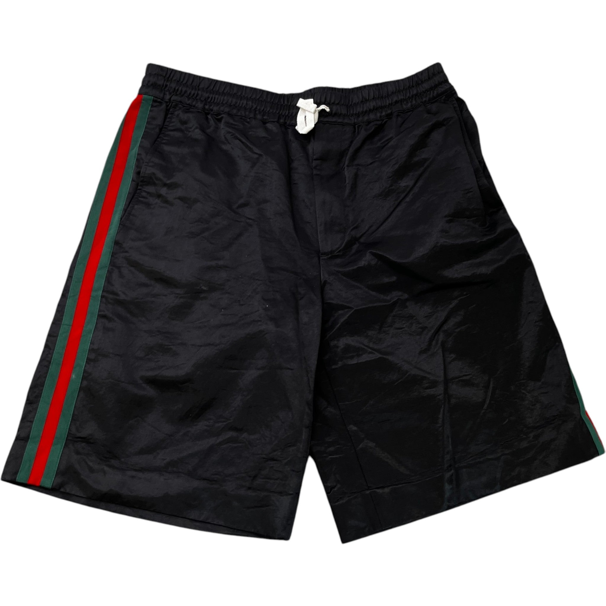 Men's Web Waxed Shorts Black Size IT 48 / UK 32