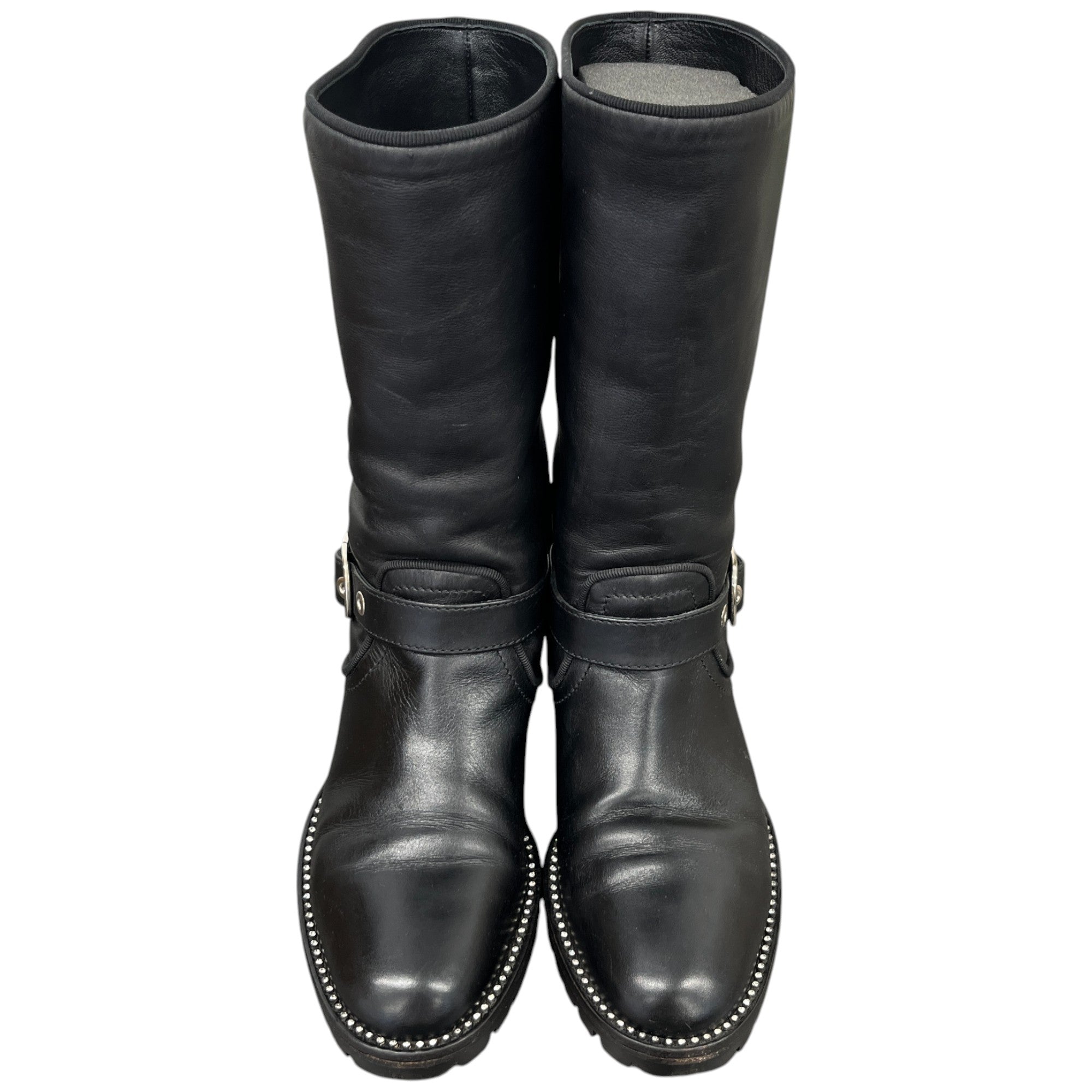 Women's Cd Buckle Biker Boots Black Size EU 36.5 / UK 3.5
