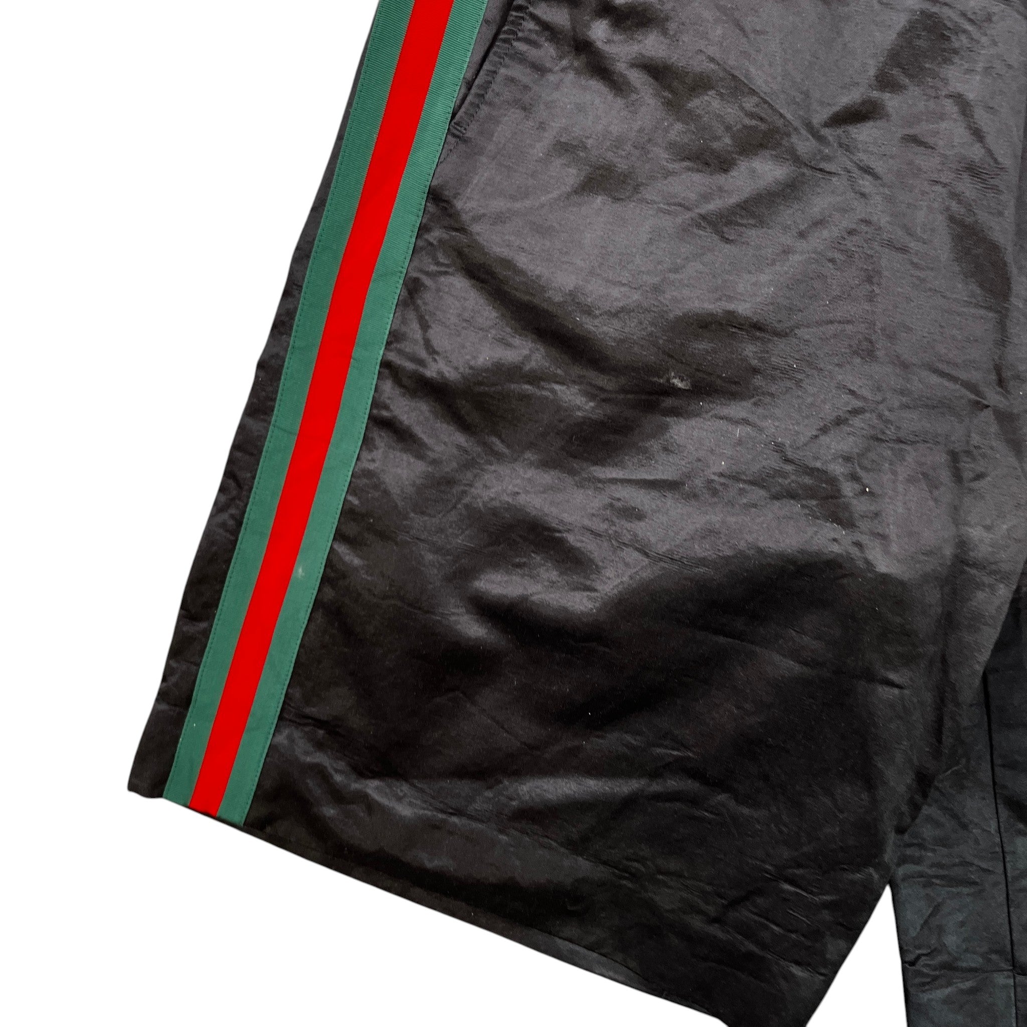 Men's Web Waxed Shorts Black Size IT 48 / UK 32