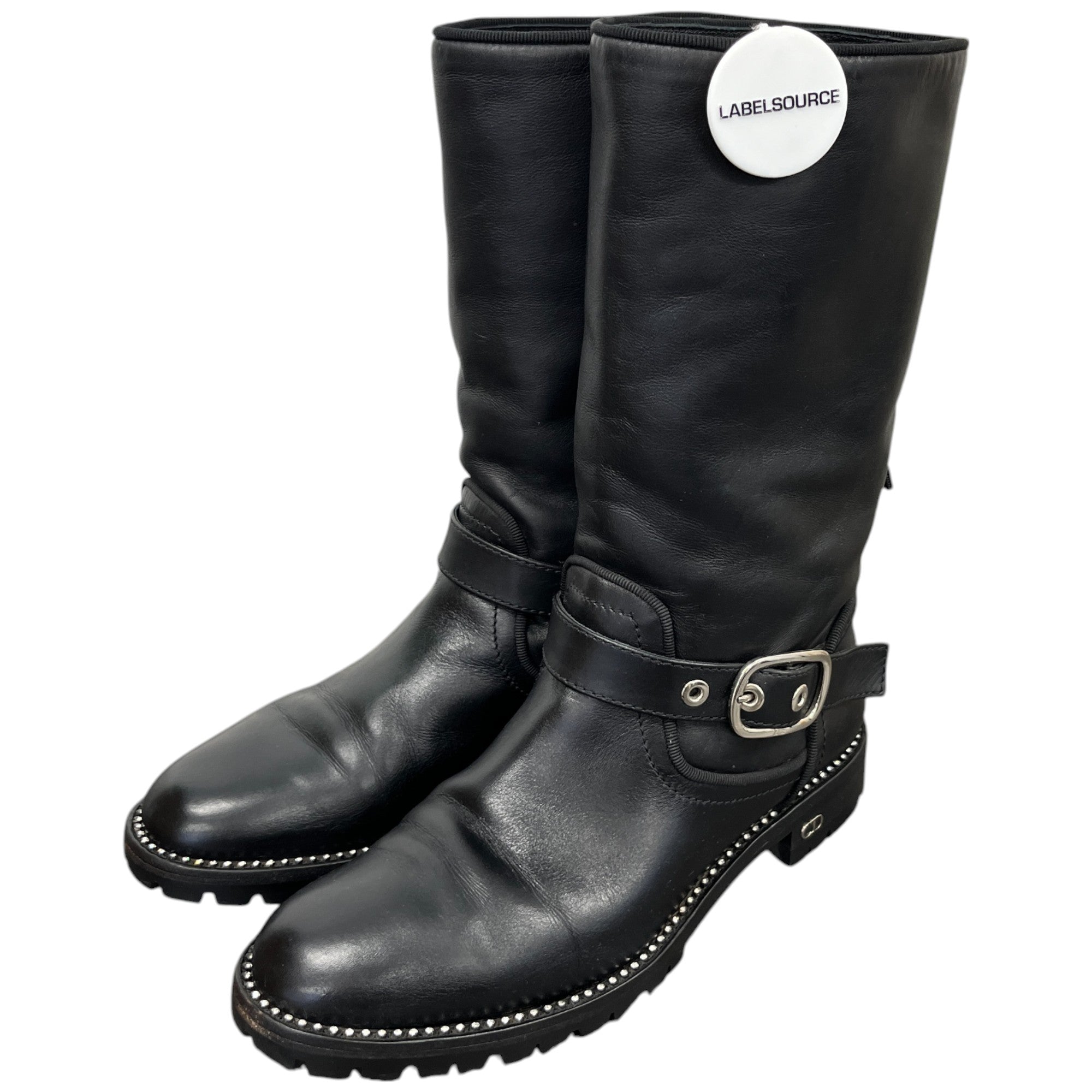 Women's Cd Buckle Biker Boots Black Size EU 36.5 / UK 3.5