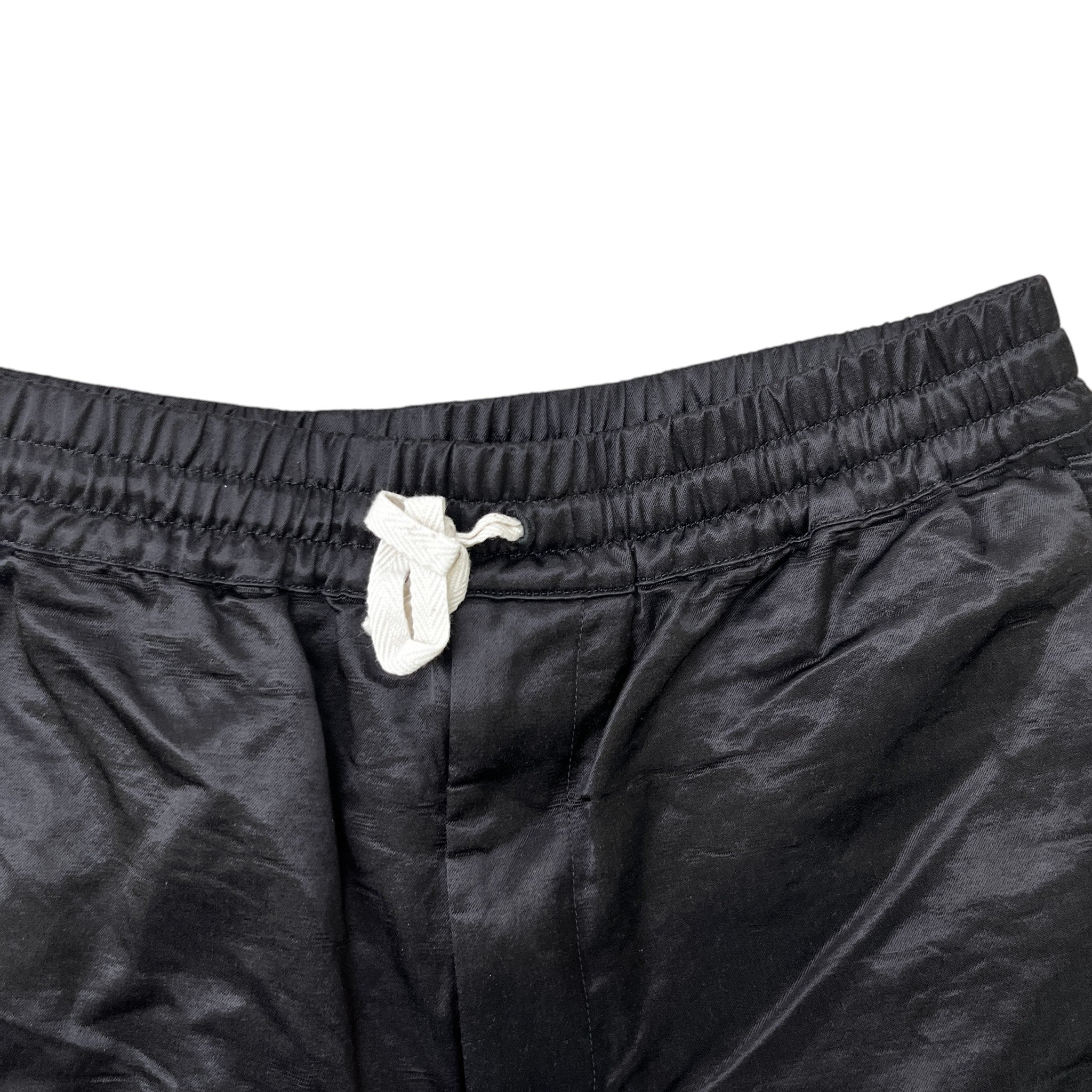 Men's Web Waxed Shorts Black Size IT 48 / UK 32