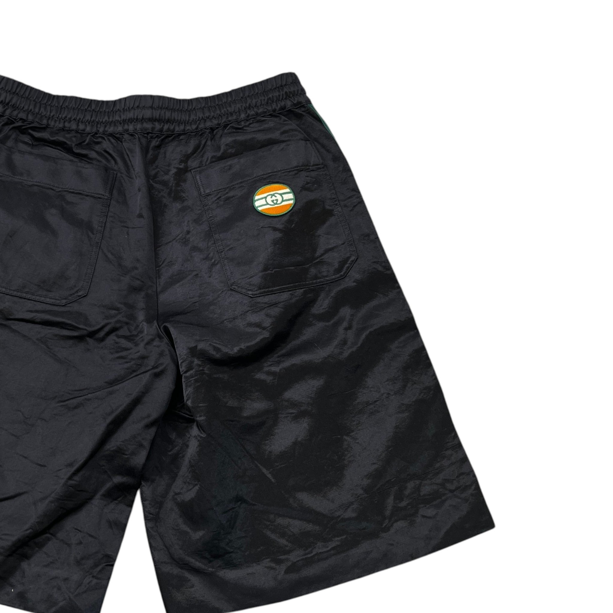 Men's Web Waxed Shorts Black Size IT 48 / UK 32