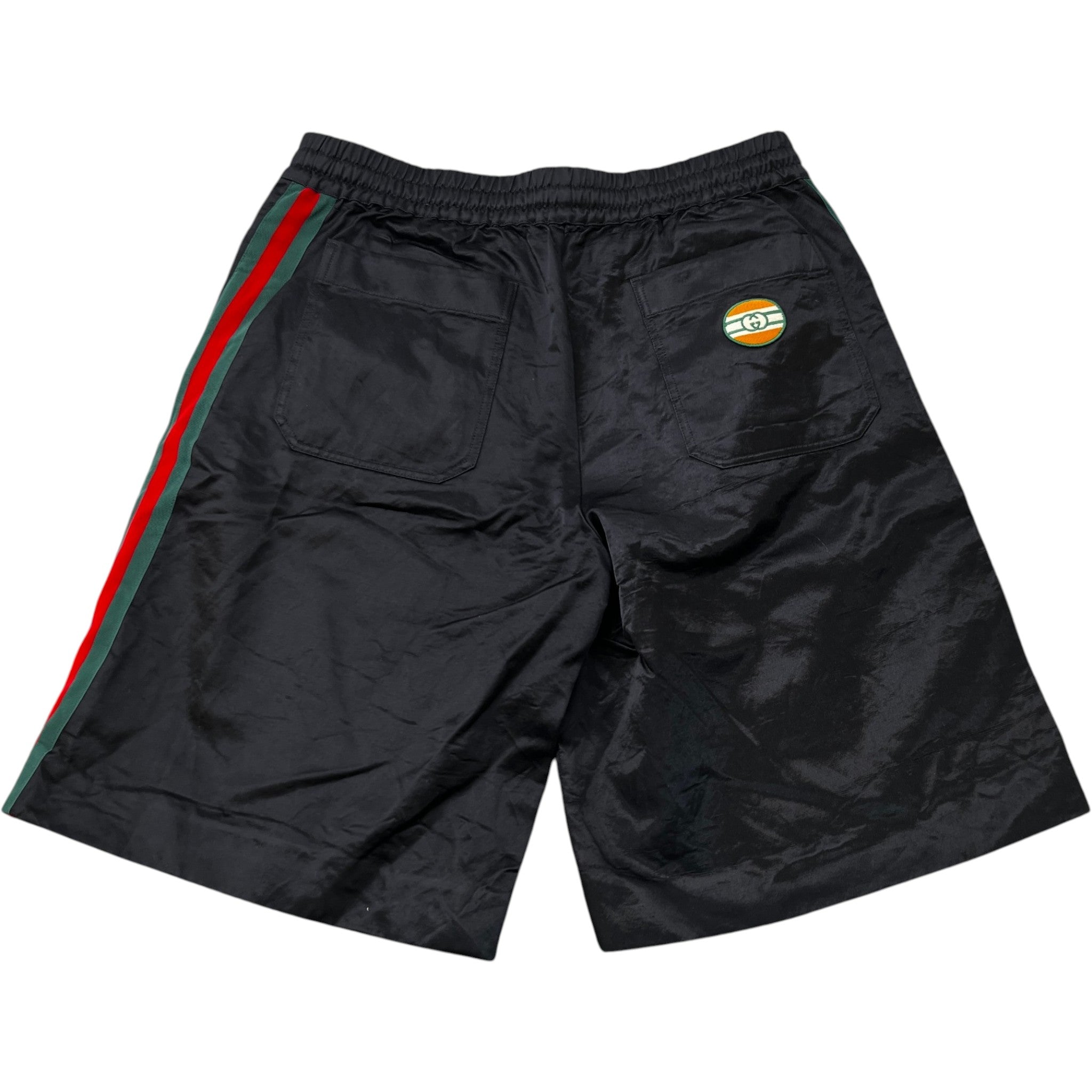 Men's Web Waxed Shorts Black Size IT 48 / UK 32