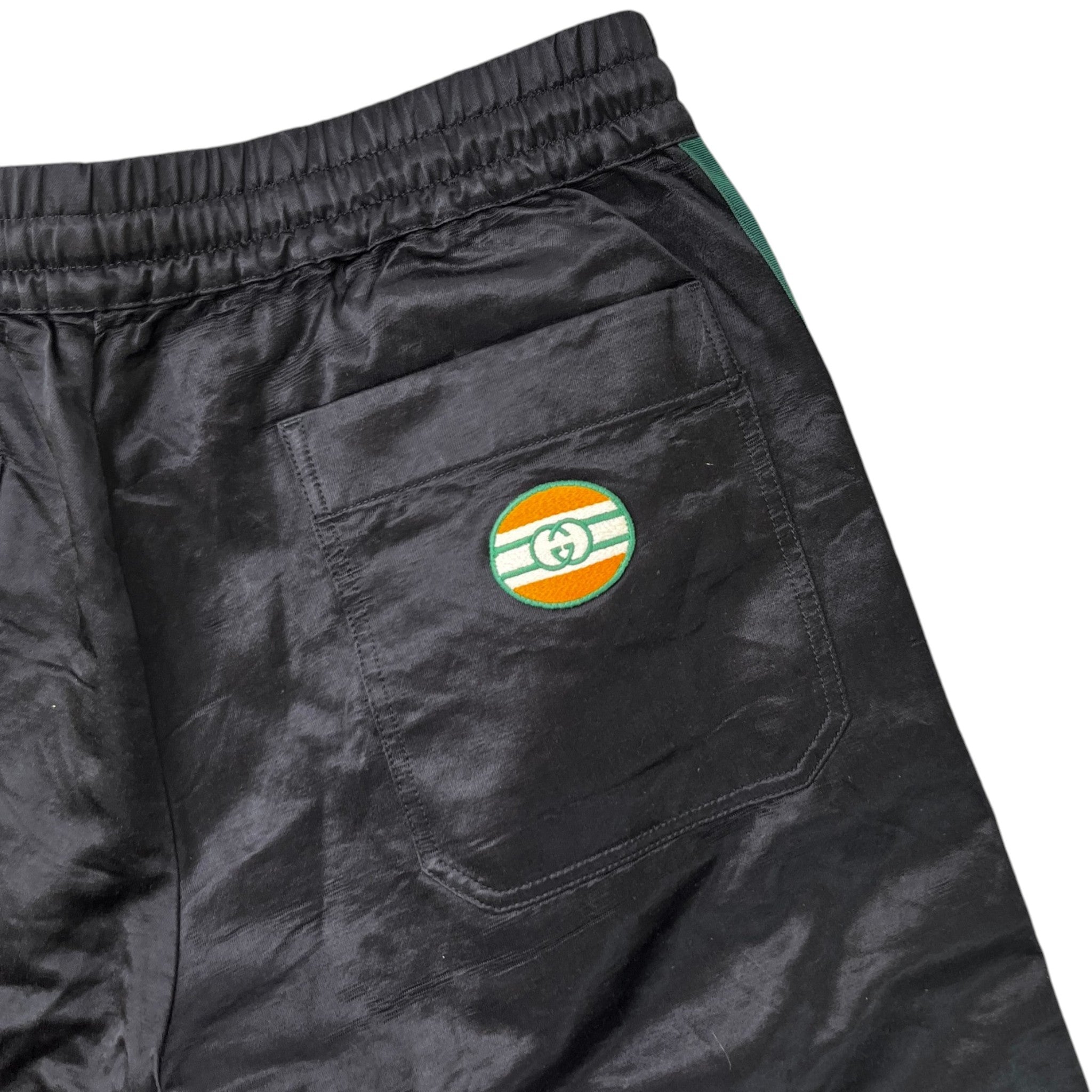 Men's Web Waxed Shorts Black Size IT 48 / UK 32