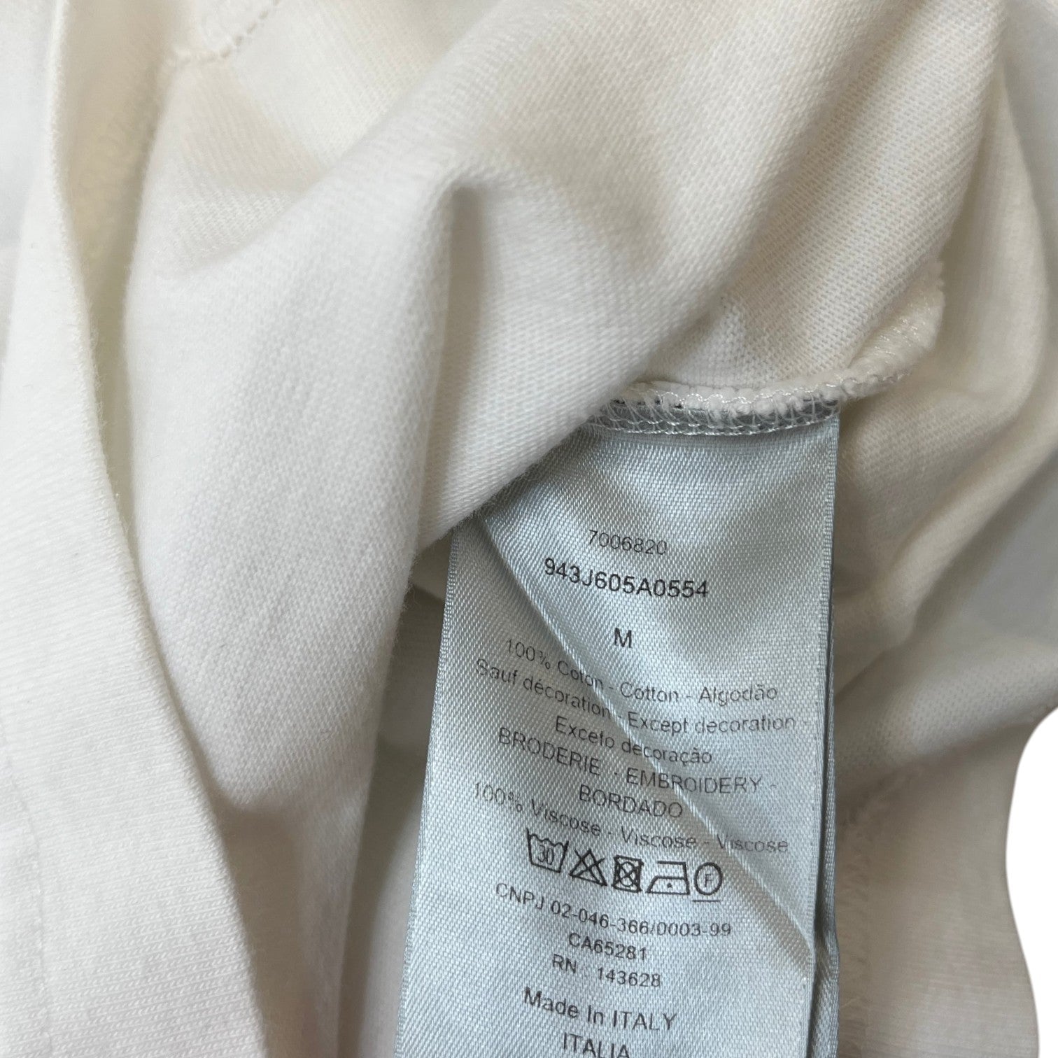 Men's Cd Icon T-Shirt White Size M