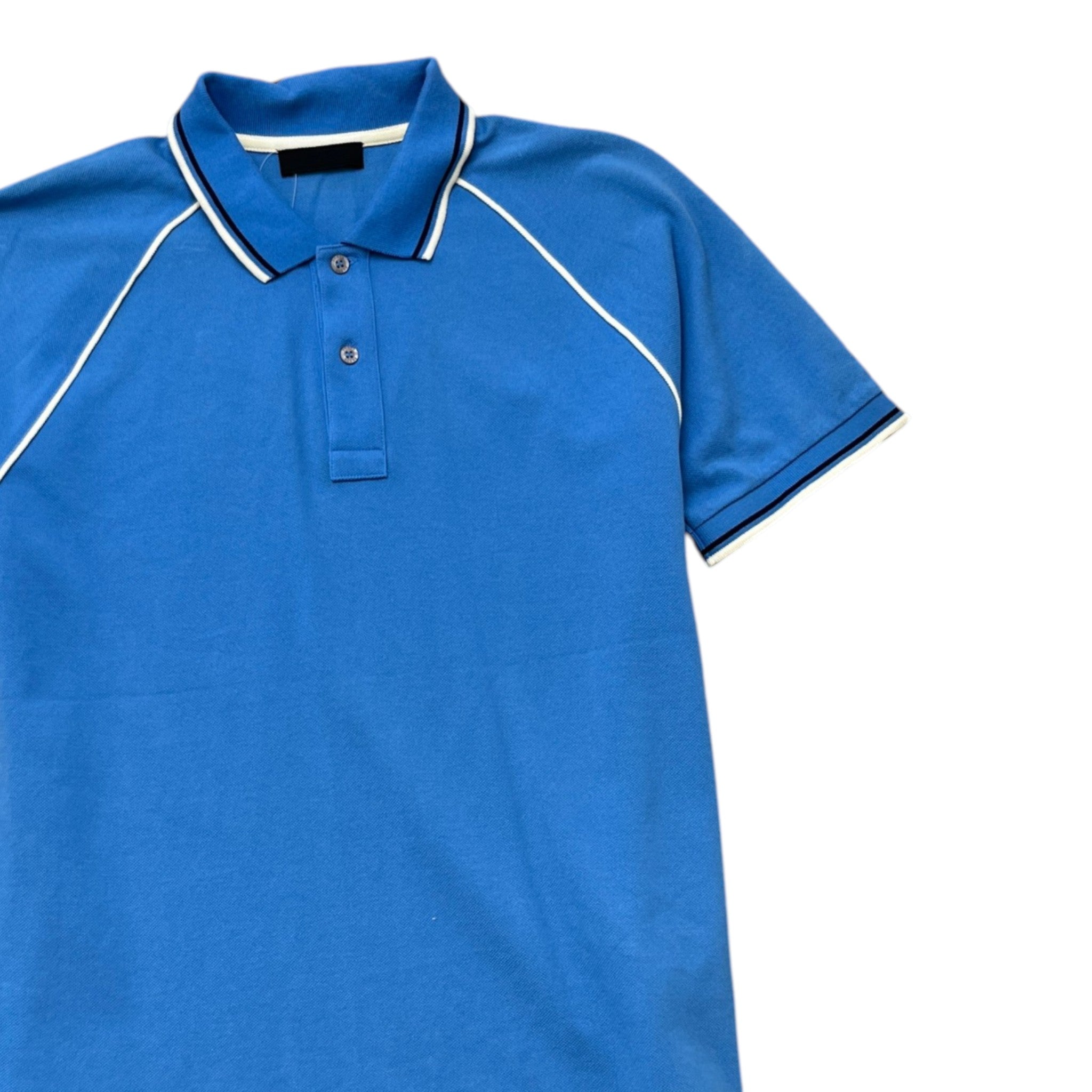 Men's Plaque Logo T-Shirt Blue Size XL