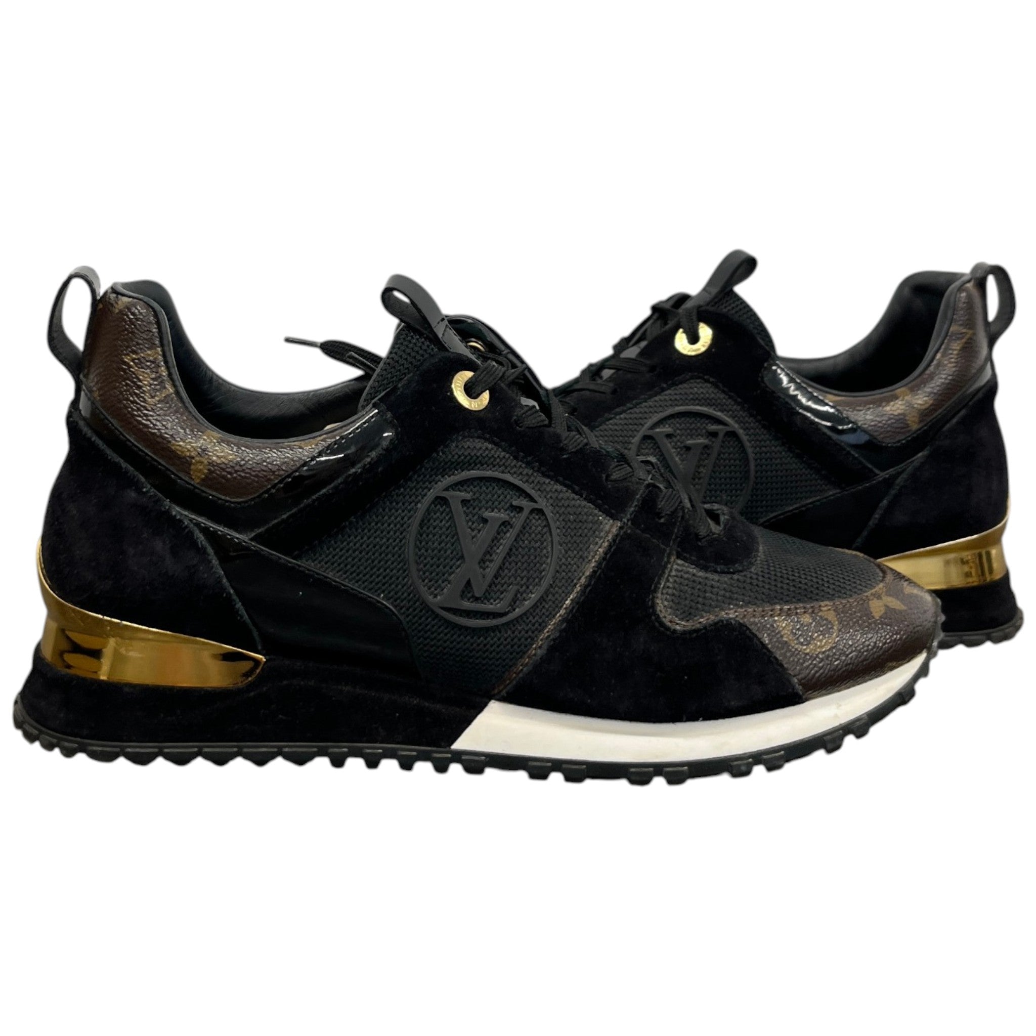 Women's Monogram Run Away Low Trainers Black Size EU 39 / UK 6