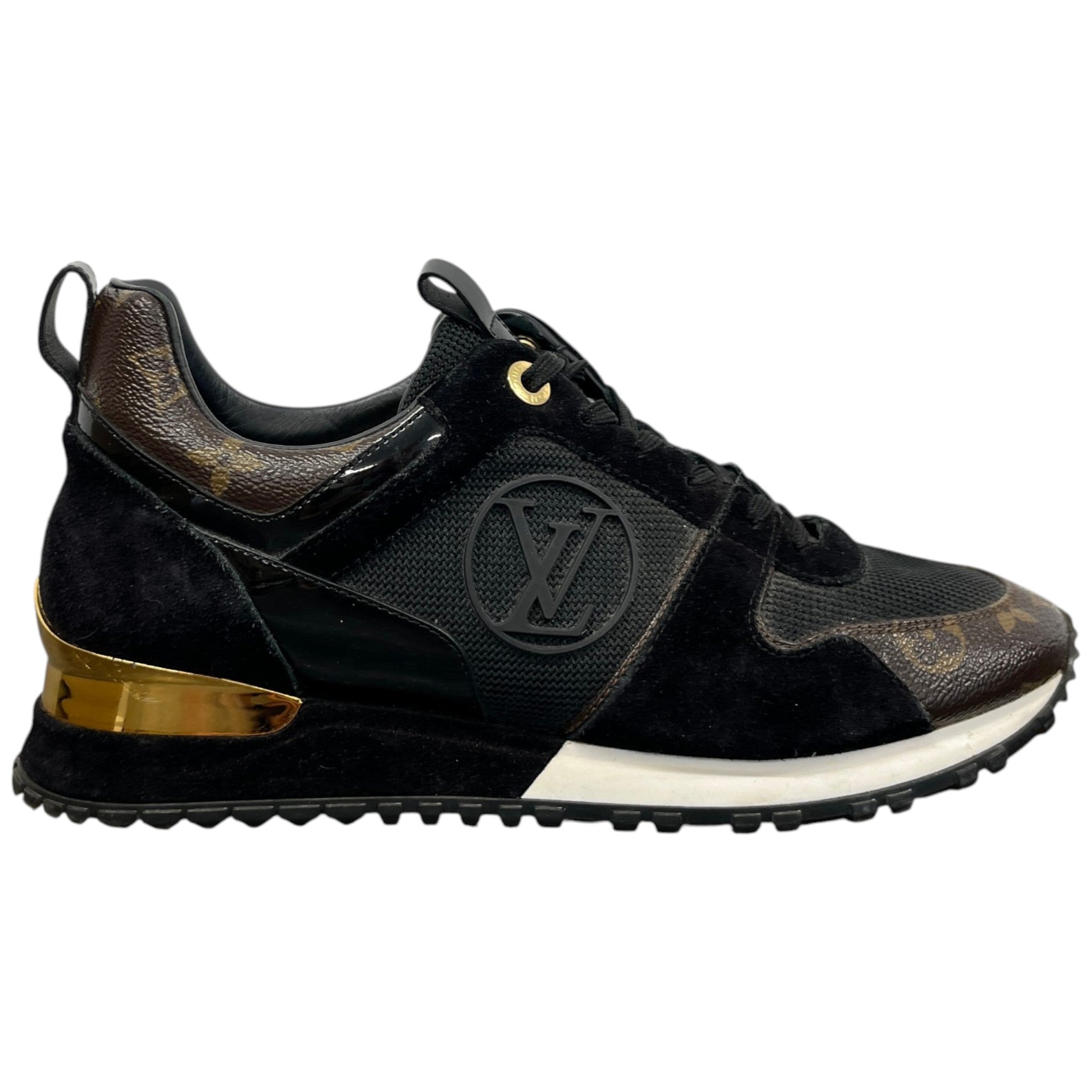 Women's Monogram Run Away Low Trainers Black Size EU 39 / UK 6