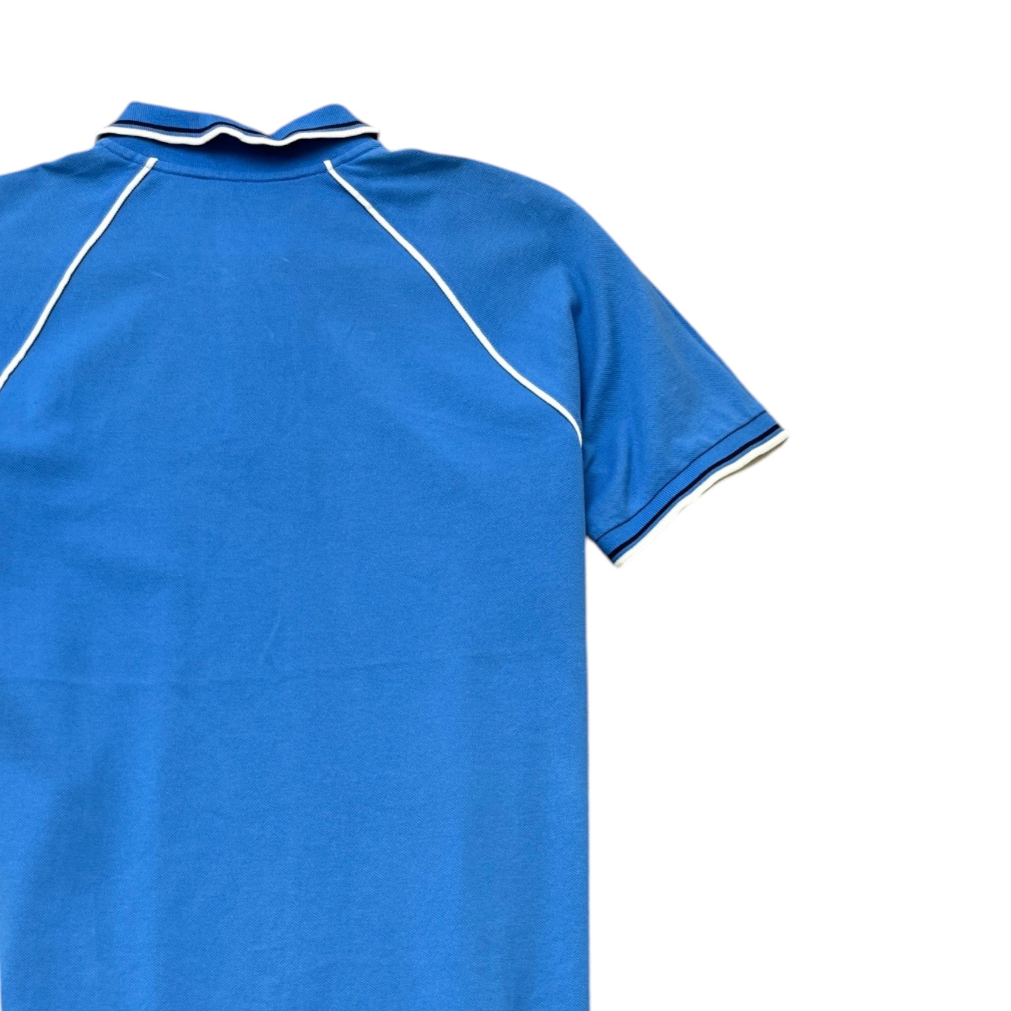 Men's Plaque Logo T-Shirt Blue Size XL