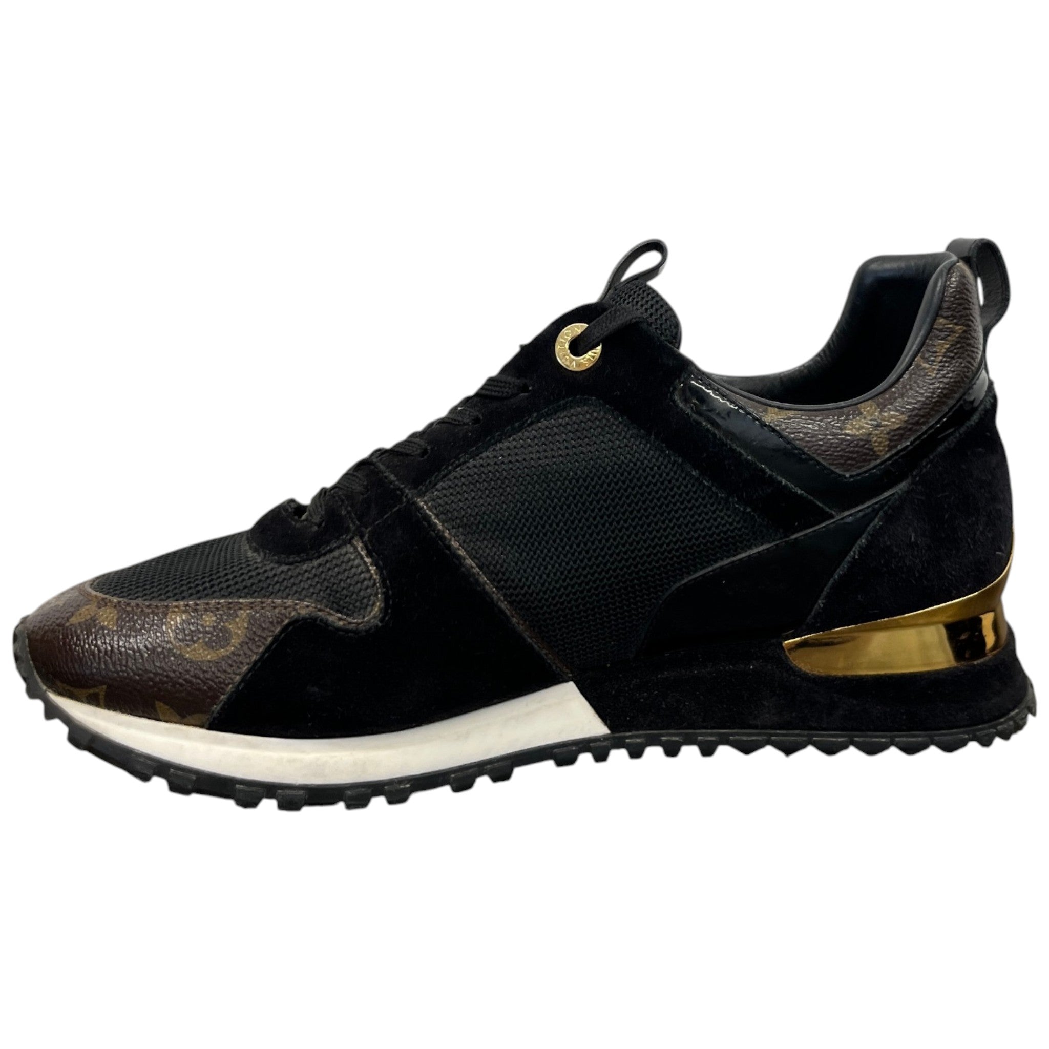 Women's Monogram Run Away Low Trainers Black Size EU 39 / UK 6
