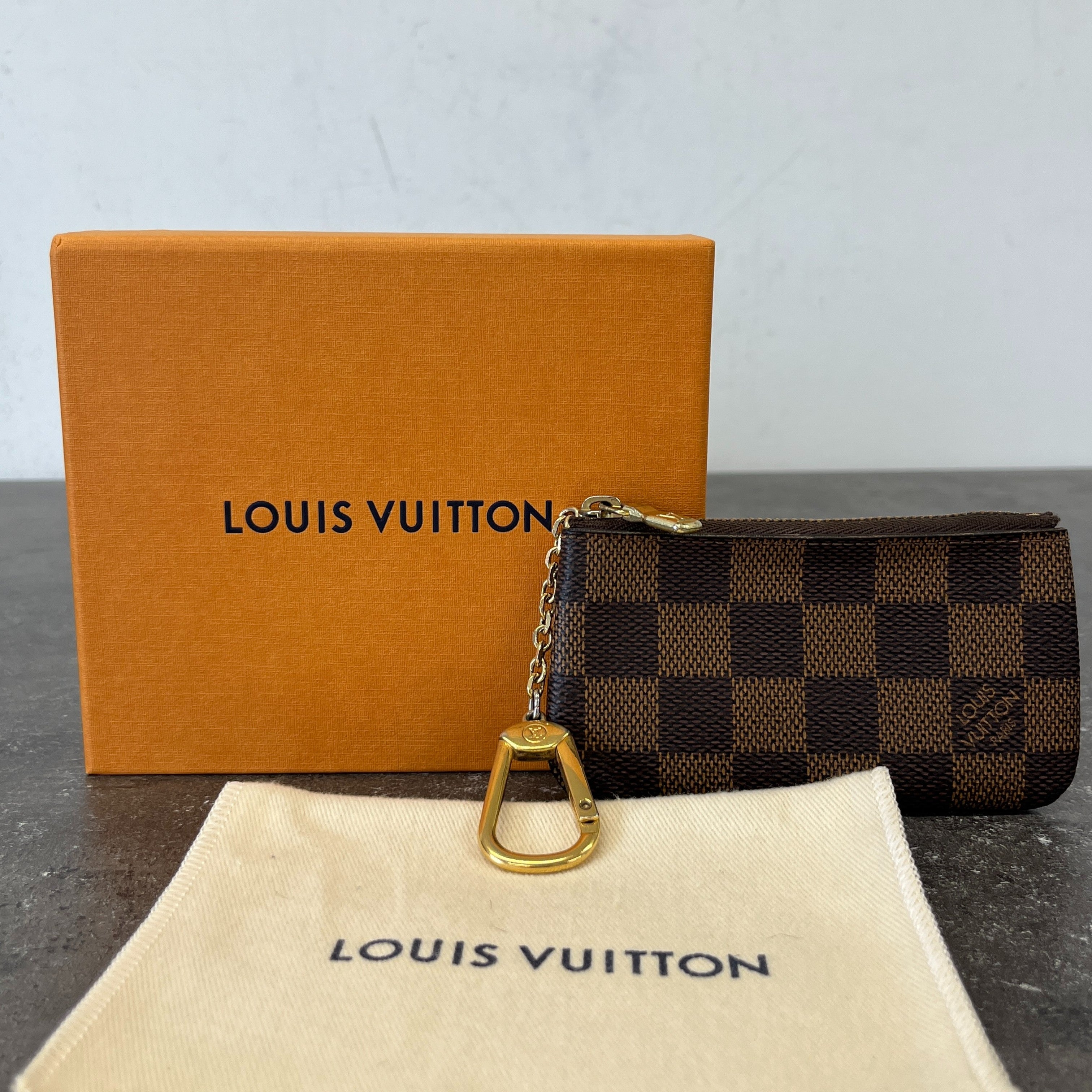 Women's Damier Ebene Key Keyring Brown