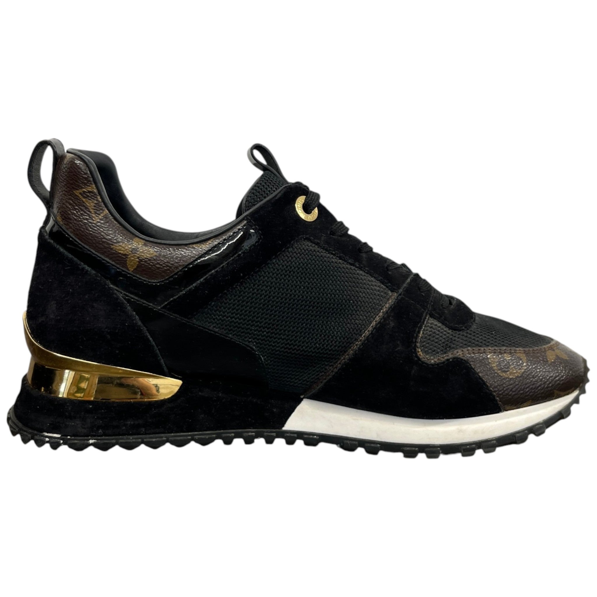 Women's Monogram Run Away Low Trainers Black Size EU 39 / UK 6