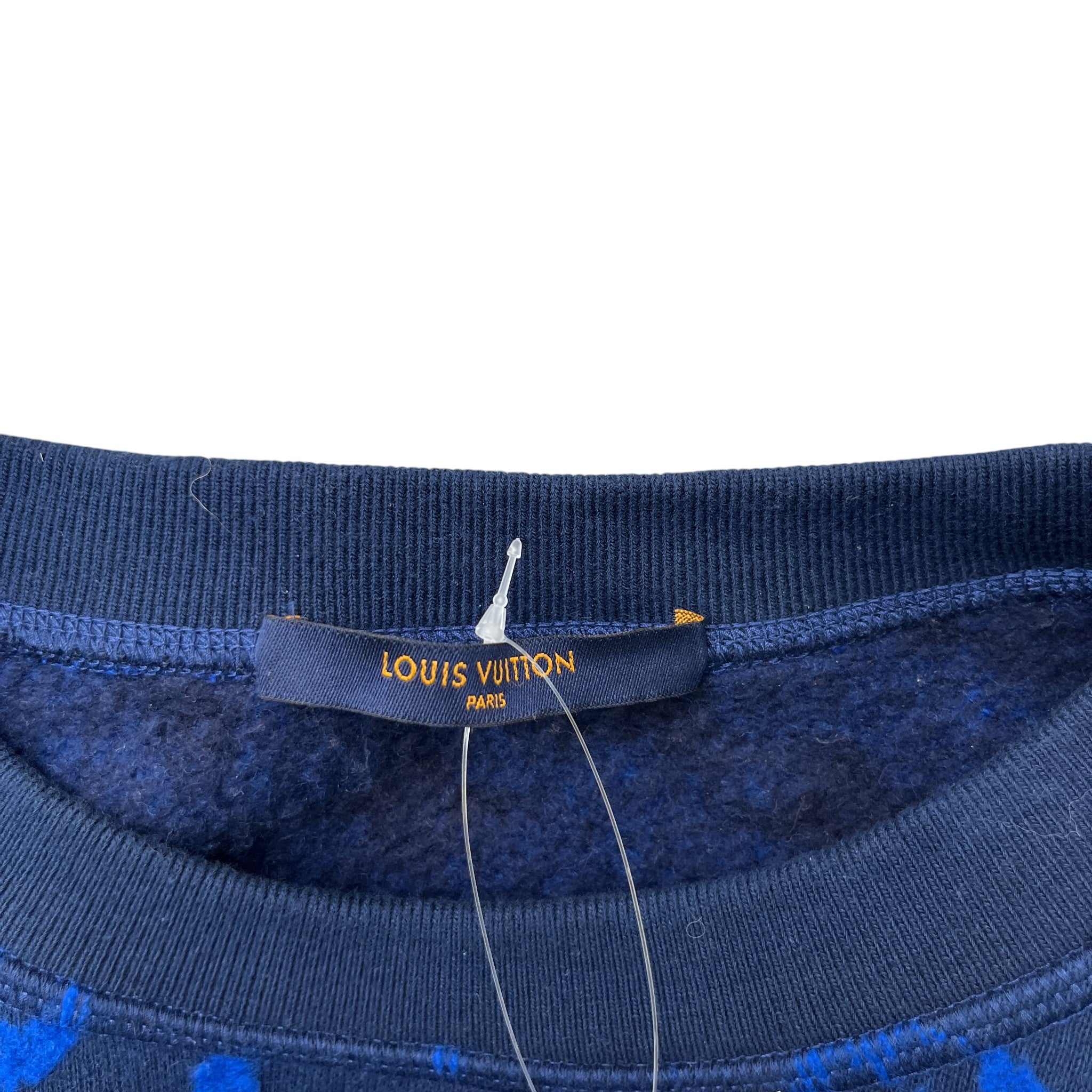 Men's Monogram Jacquard Sweatshirt Navy Size M