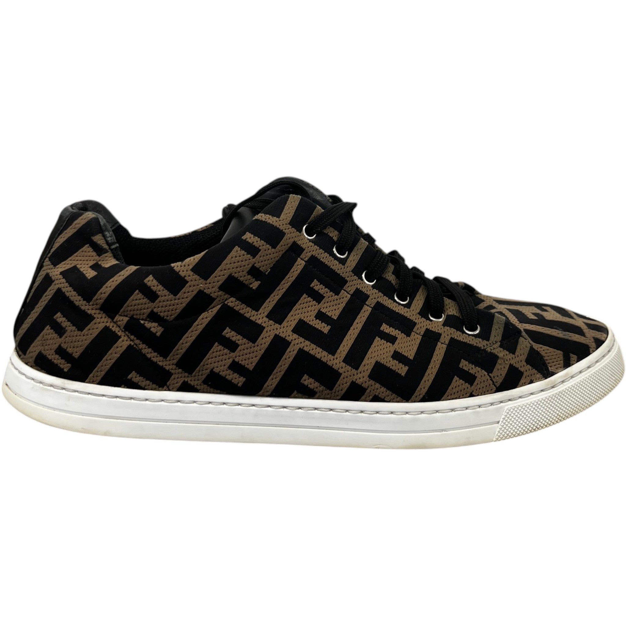 Men's Ff Monogram Low Trainers Brown Size EU 42 / UK 8