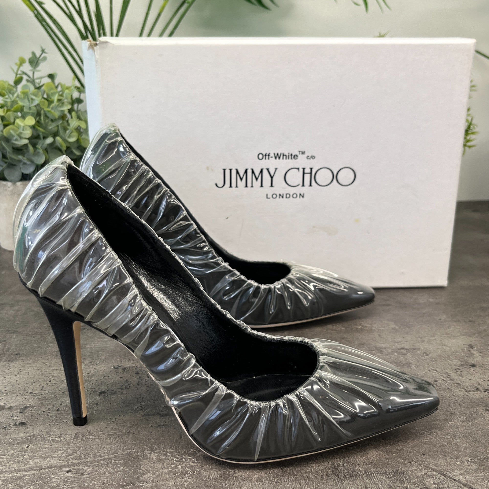 Women's X Off White Anne 100 Wrapped Heels Black Size EU 38.5 / UK 5.5