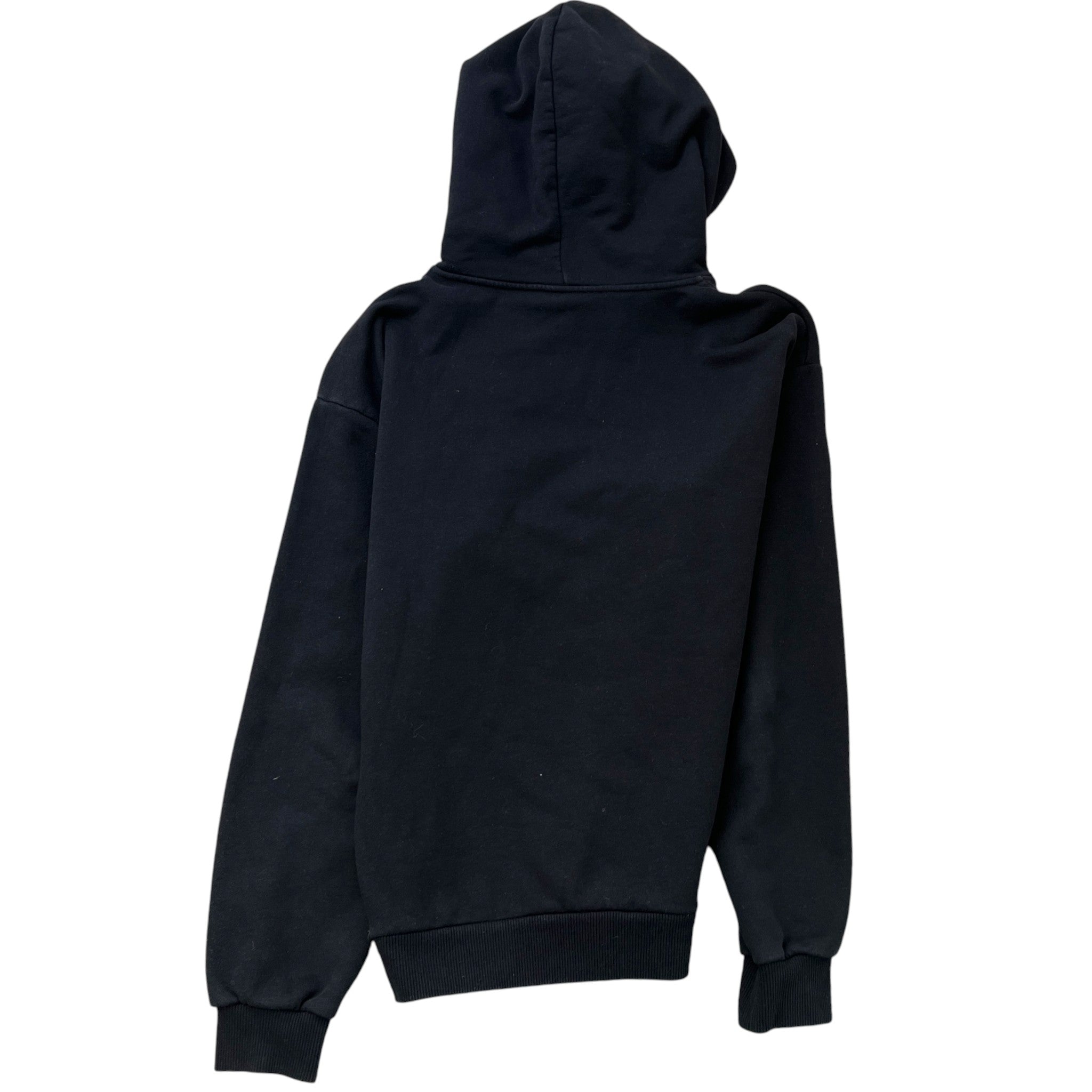 Men's Rhinestone Logo Hoodie Black Size S