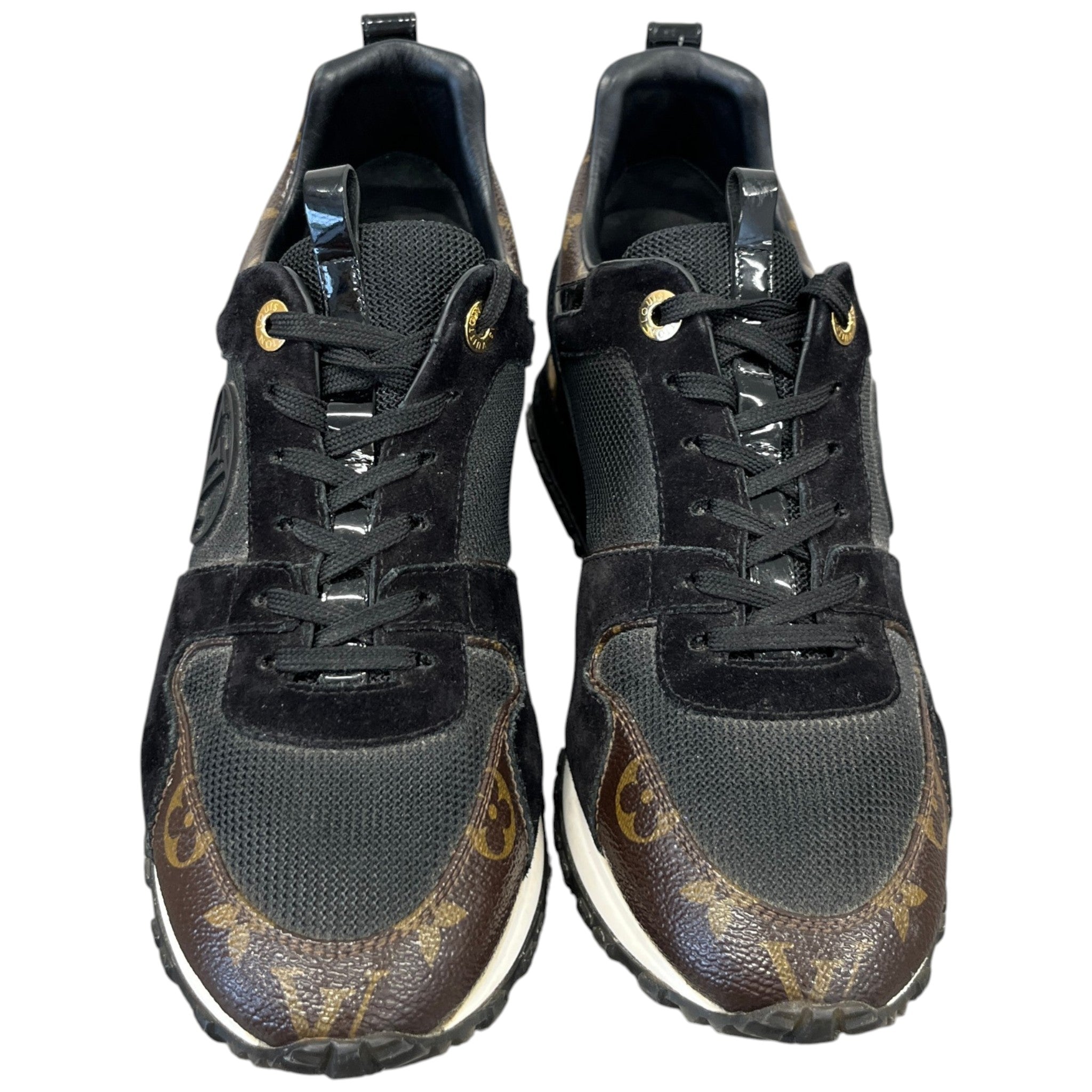Women's Monogram Run Away Low Trainers Black Size EU 39 / UK 6