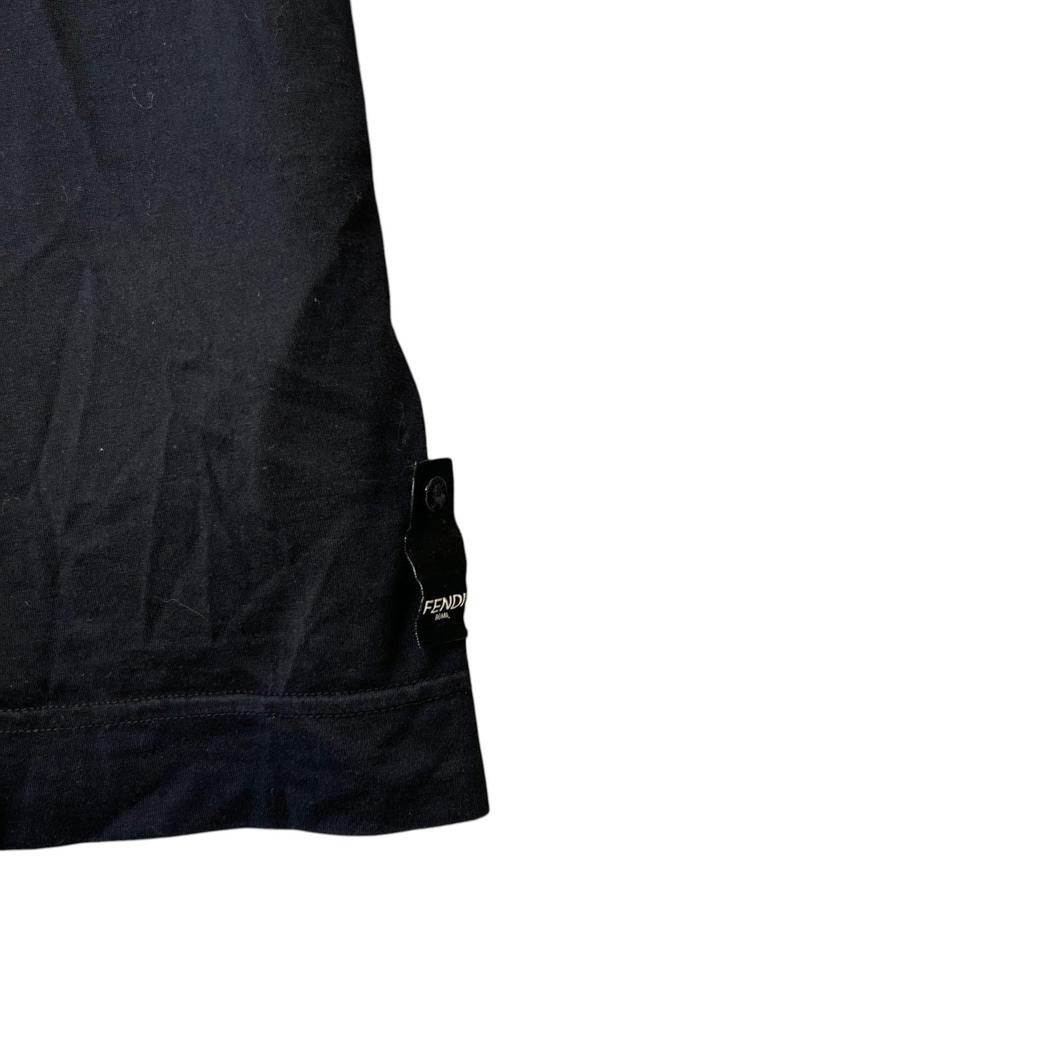 Men's Embroidered Logo T-Shirt Black Size L