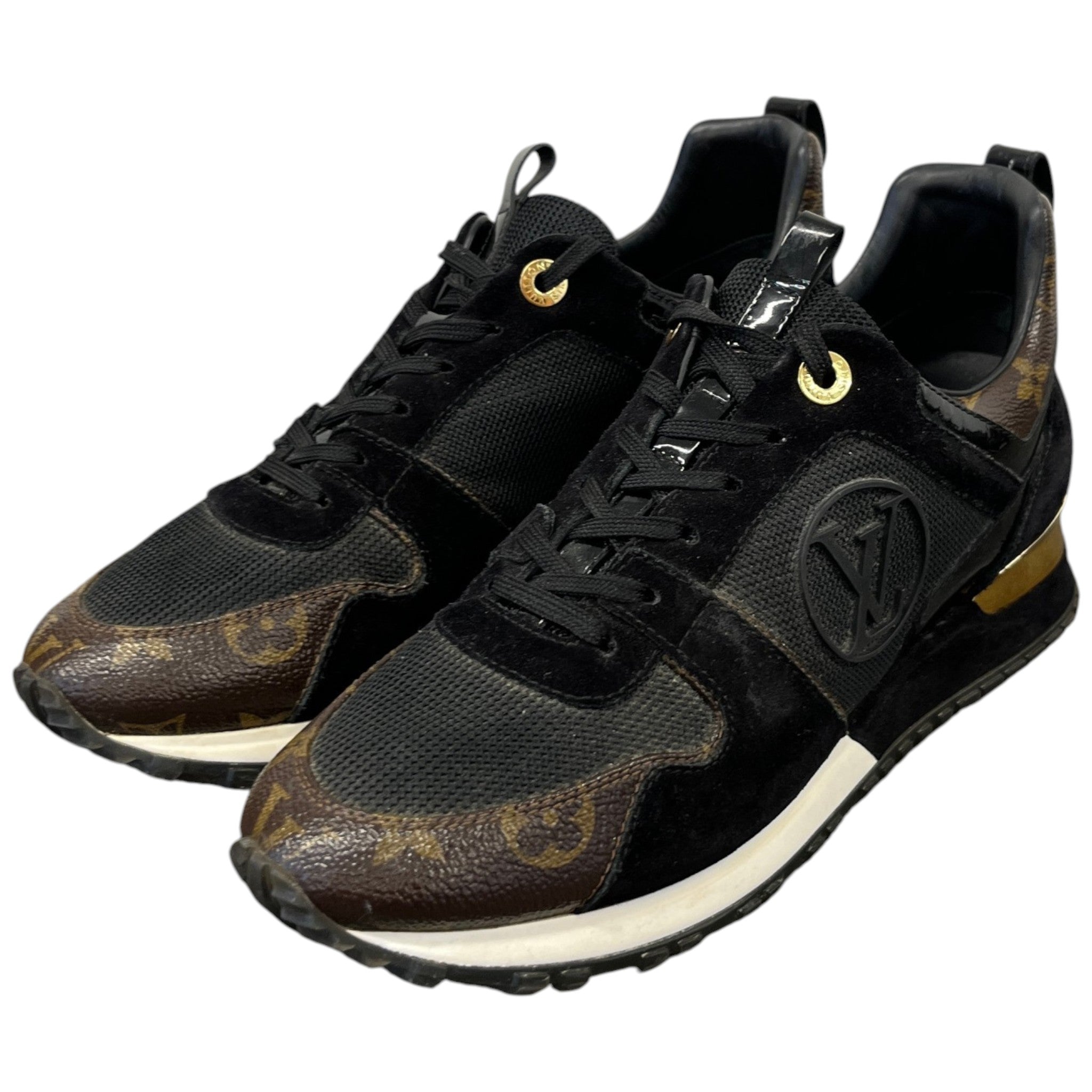 Women's Monogram Run Away Low Trainers Black Size EU 39 / UK 6