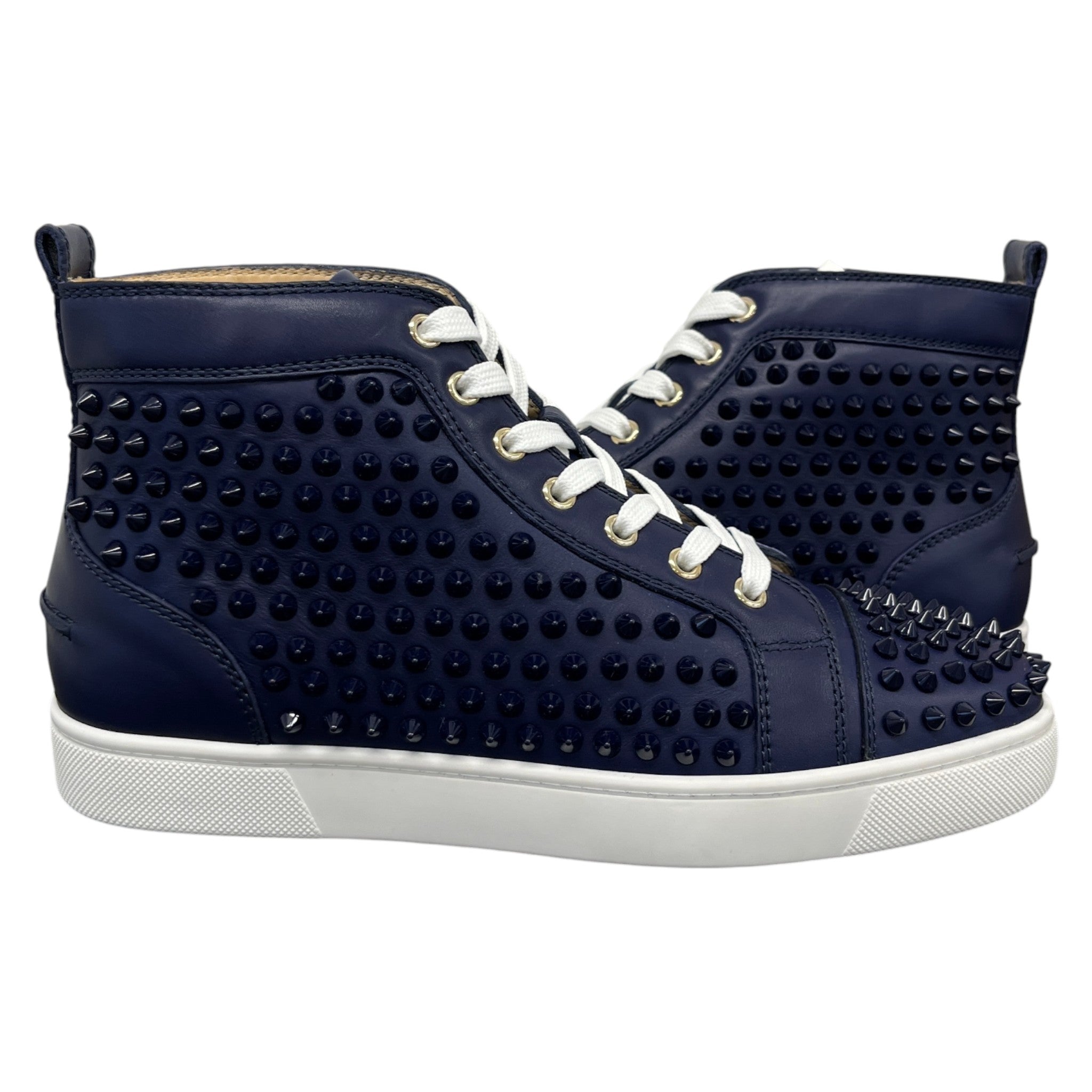 Men's Louis Flat Spikes High Trainers Navy Size EU 40 / UK 6