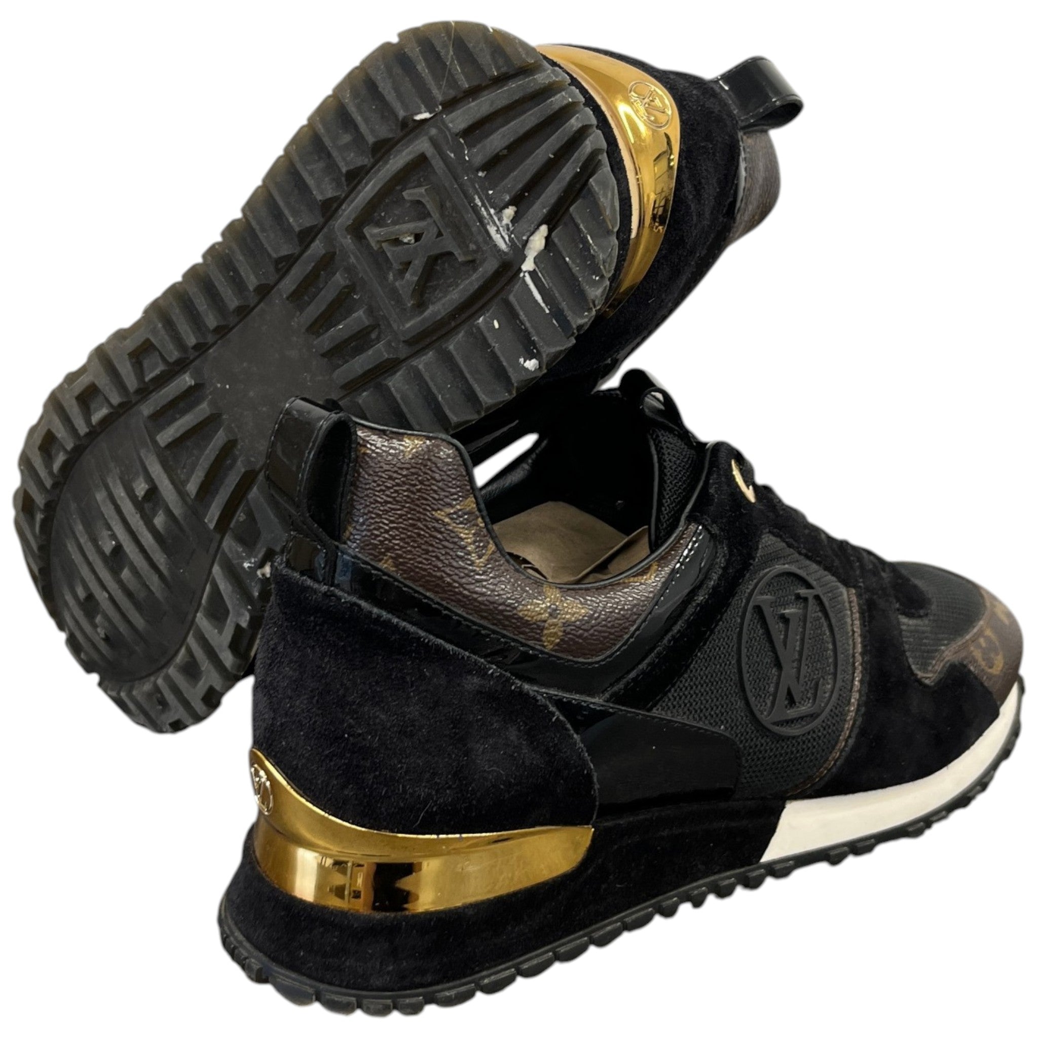Women's Monogram Run Away Low Trainers Black Size EU 39 / UK 6