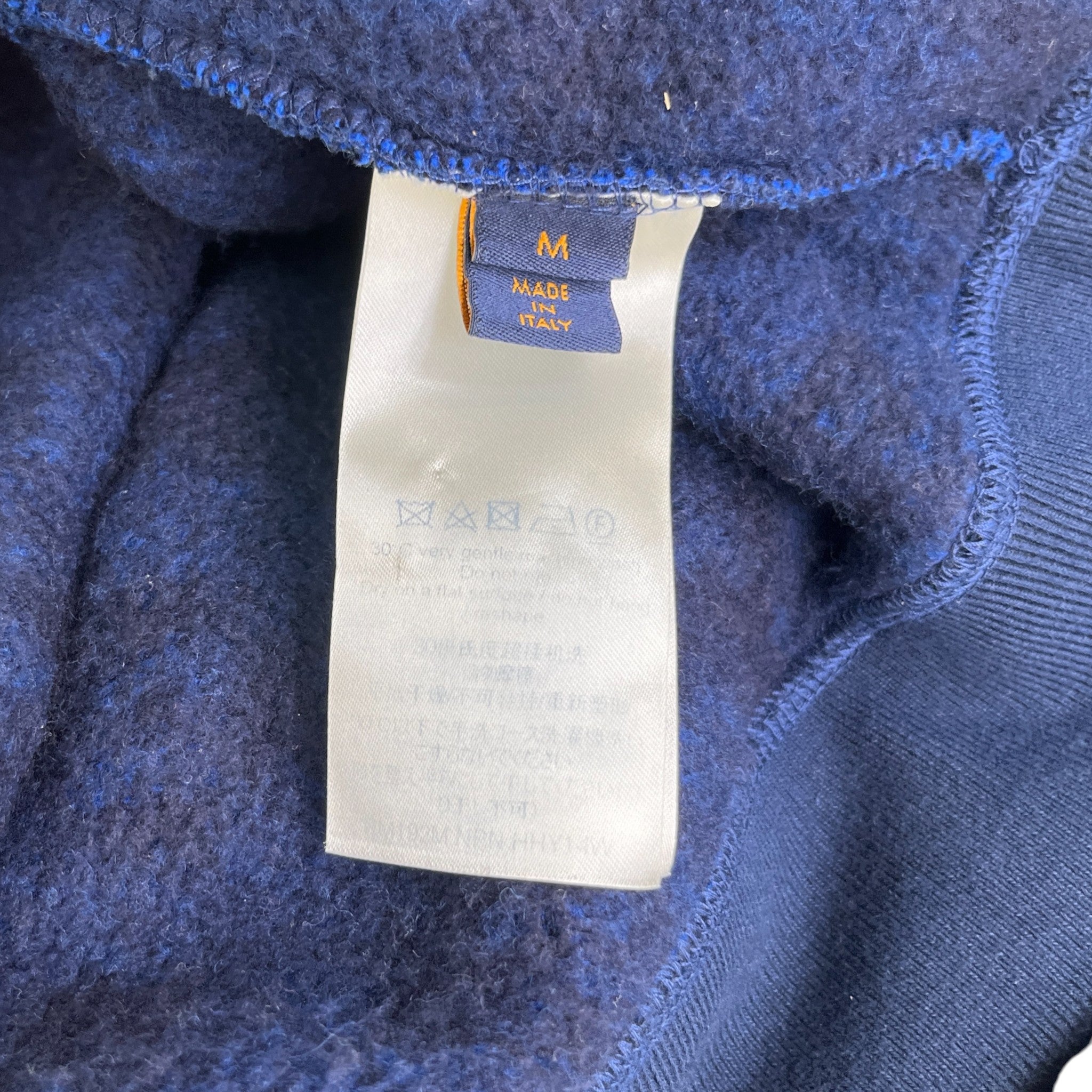 Men's Monogram Jacquard Sweatshirt Navy Size M