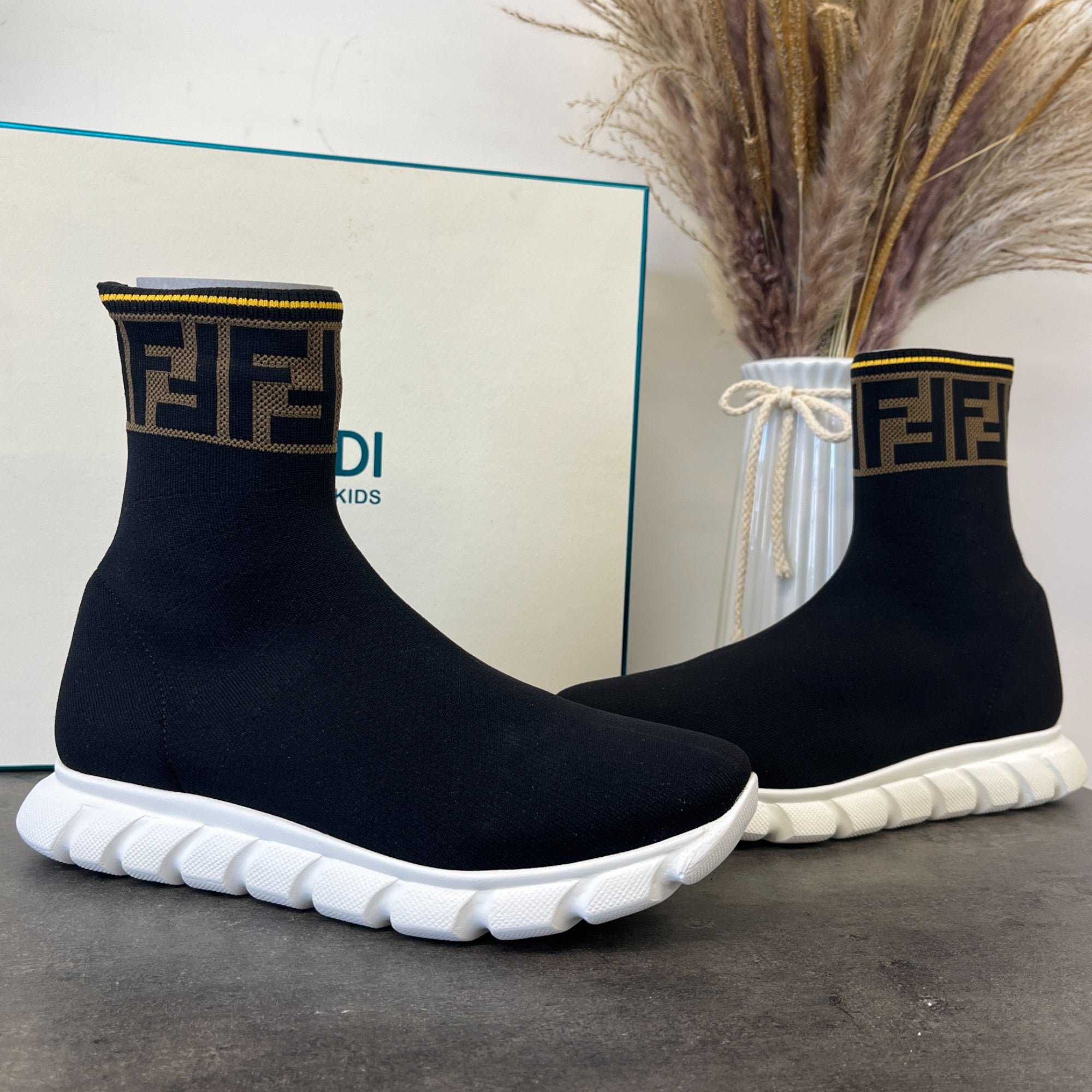 Women's Sock Runner High Trainers Black Size EU 36 / UK 3