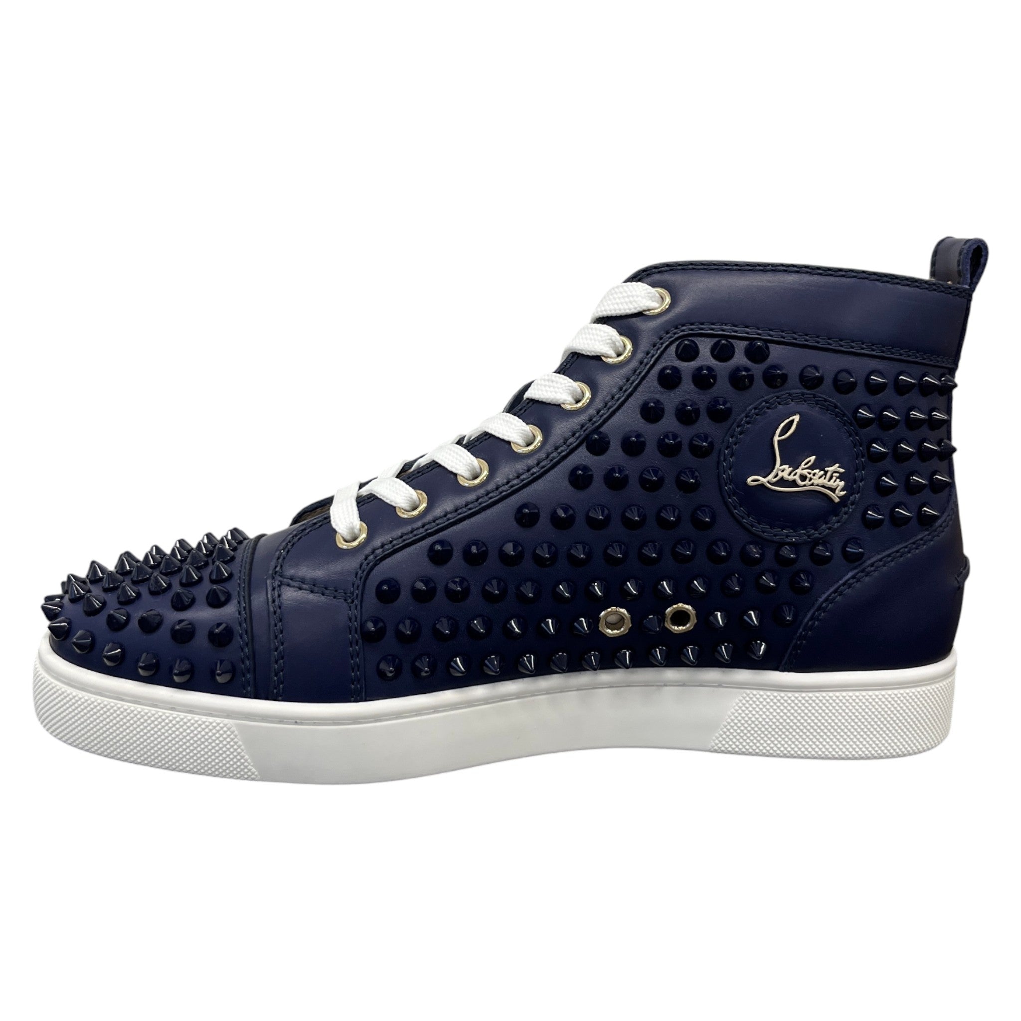 Men's Louis Flat Spikes High Trainers Navy Size EU 40 / UK 6