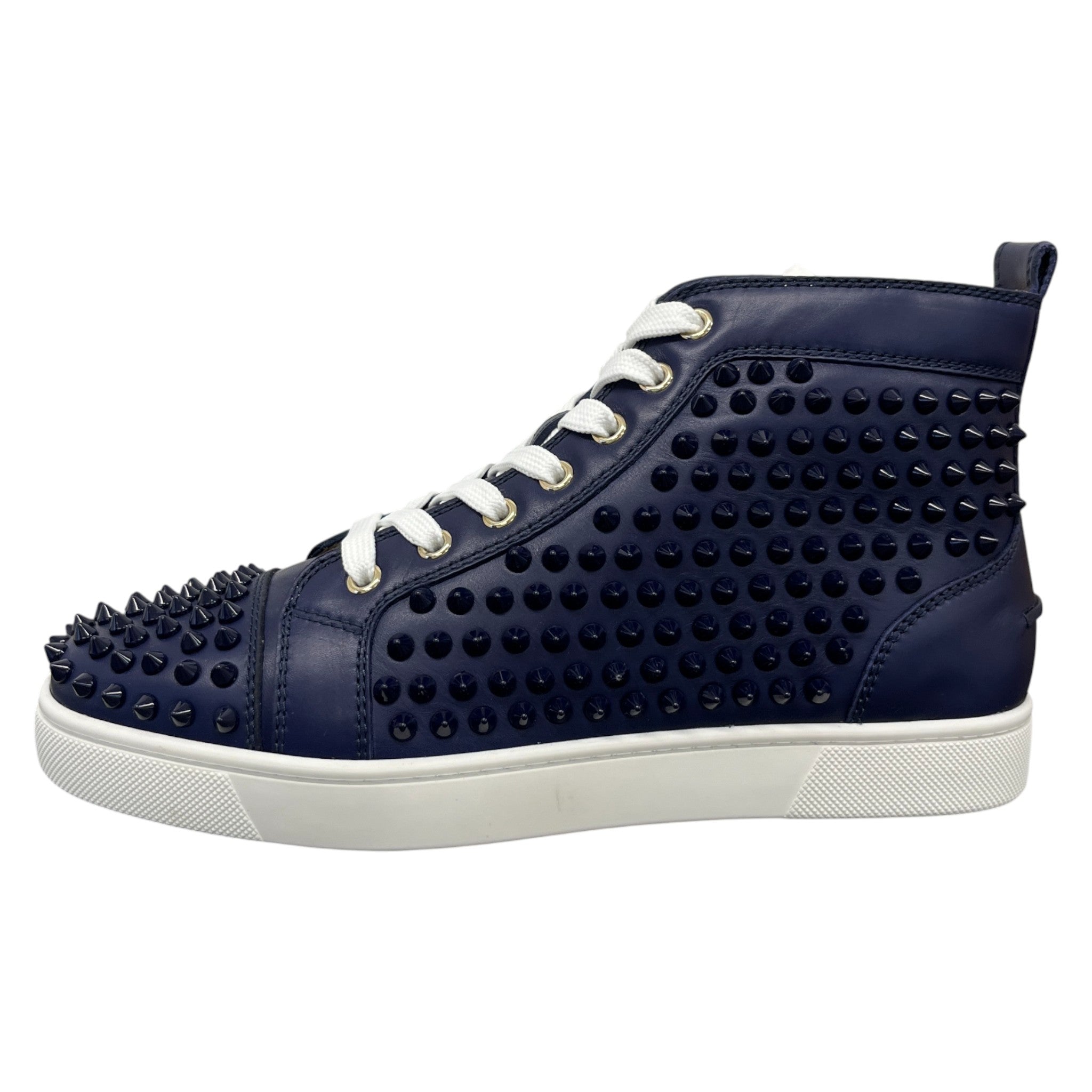 Men's Louis Flat Spikes High Trainers Navy Size EU 40 / UK 6