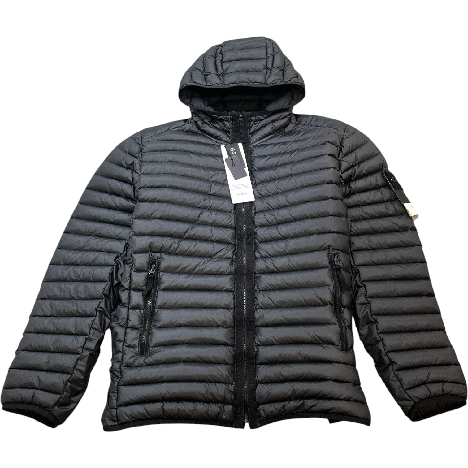 Men's Loom Woven Chambers Down Jacket Black Size XL