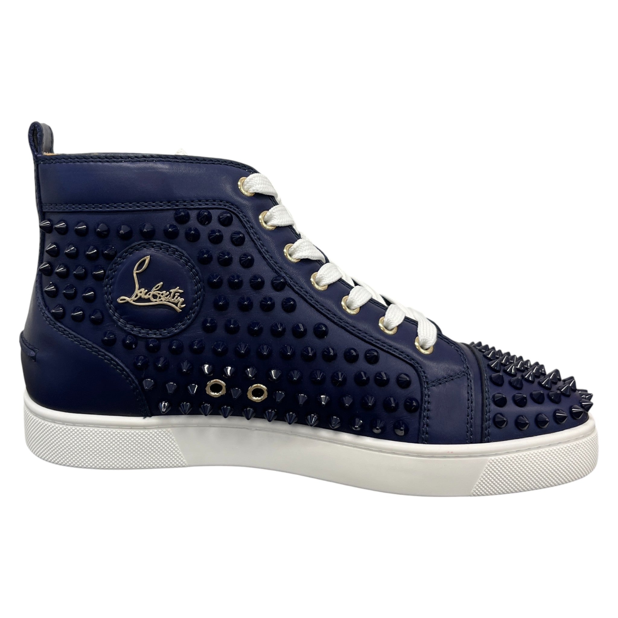Men's Louis Flat Spikes High Trainers Navy Size EU 40 / UK 6